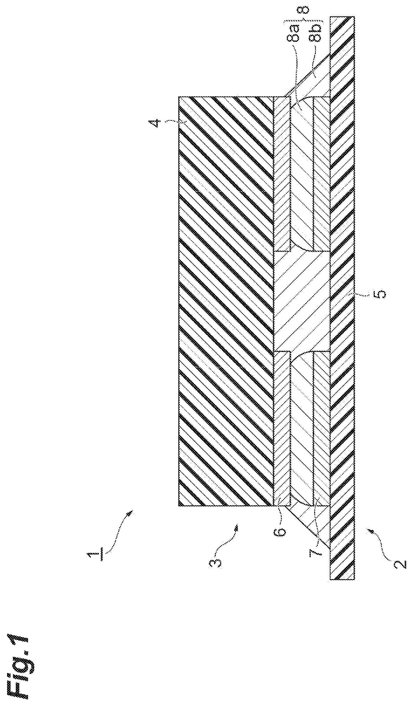Patent US12297377 — Conductive adhesive composition, and method for producing connection structure — Figure 1
