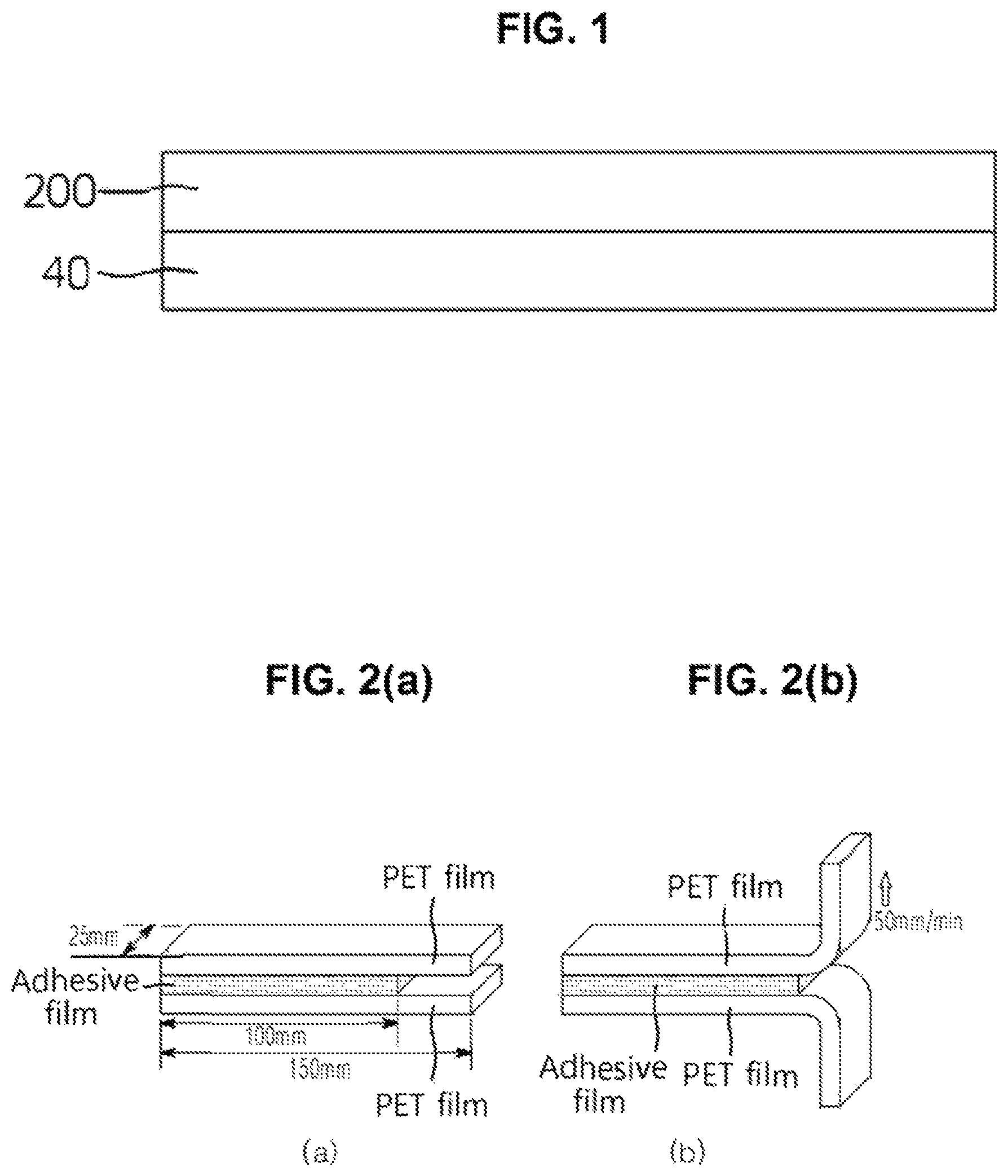 Patent US12297382 — Adhesive composition, adhesive film prepared from the same and display member including the same — Figure 1