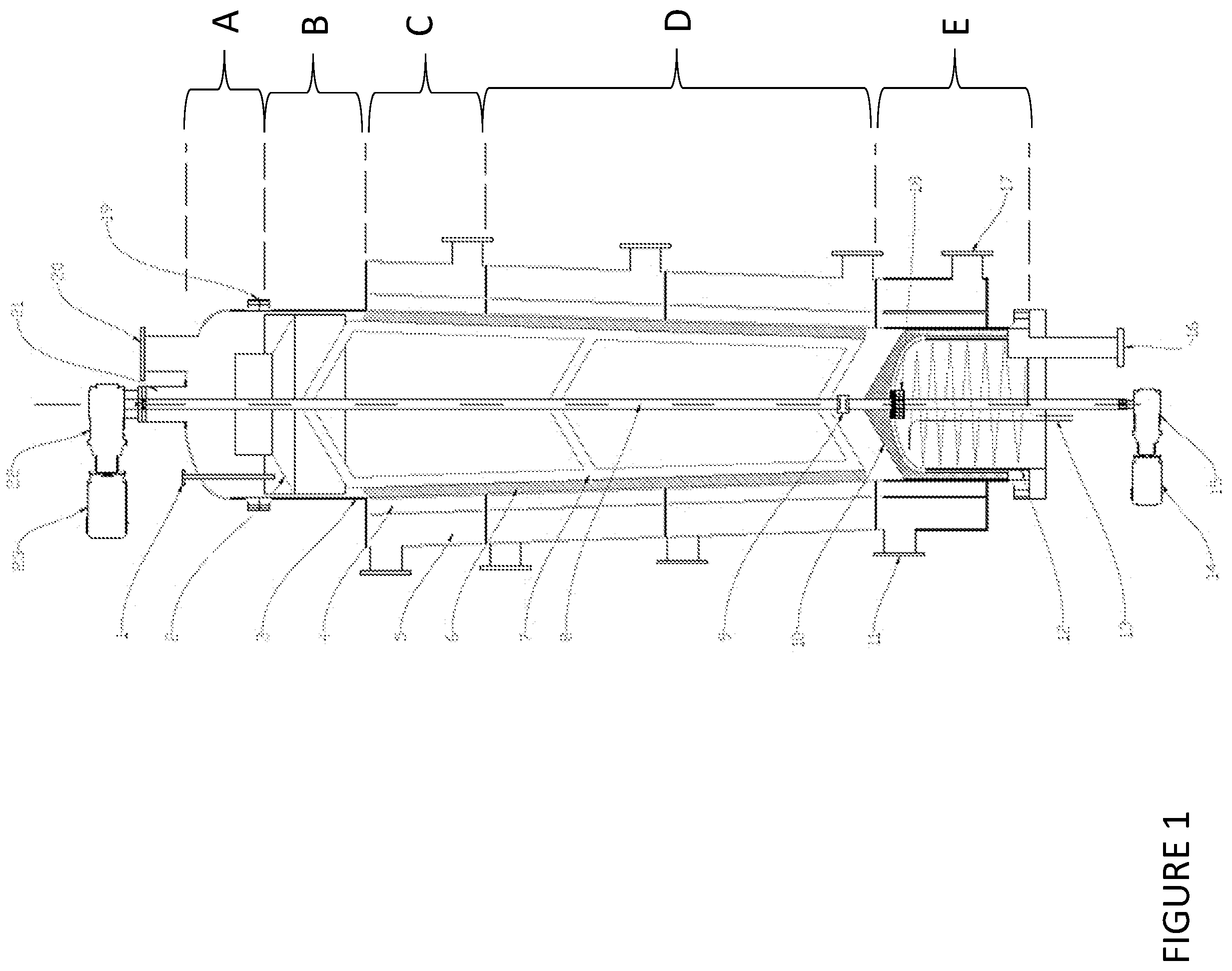 Patent US12297389 — Plastic pyrolysis reactor — Figure 1
