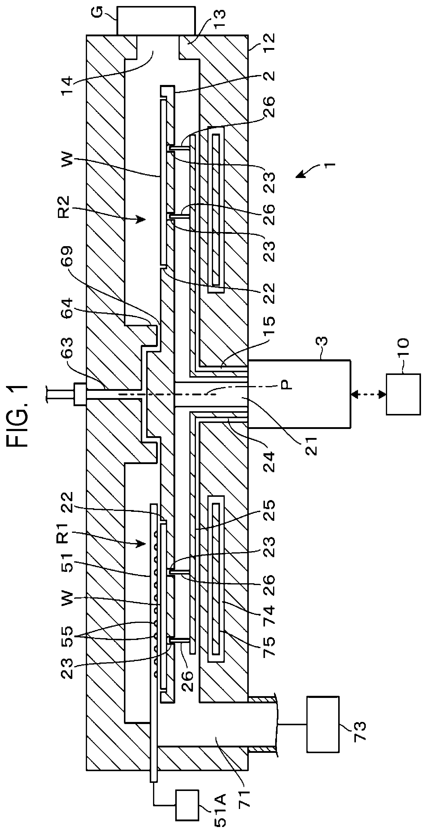 Patent US12297536 — Substrate processing apparatus and substrate processing method — Figure 1