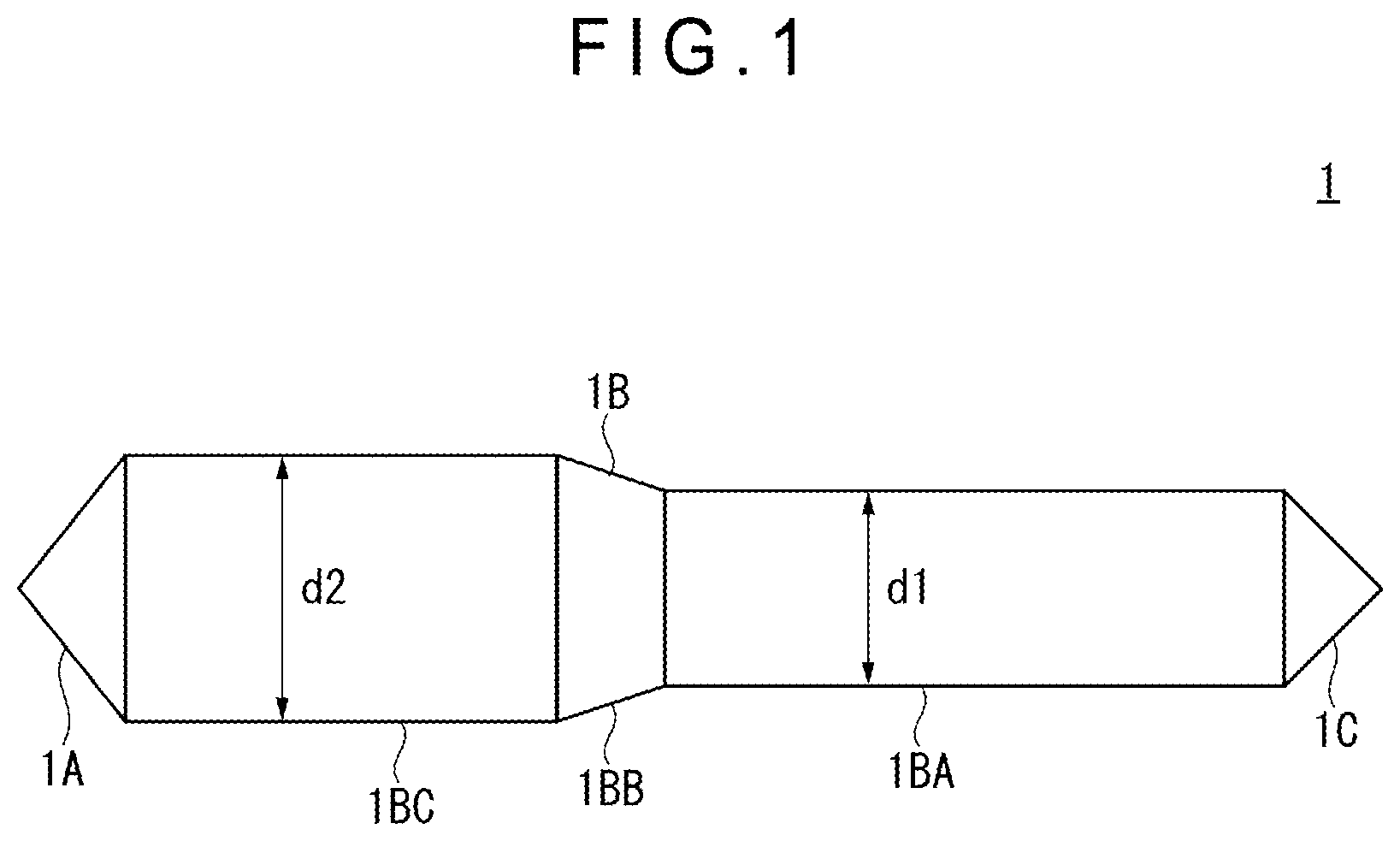 Patent US12297560 — Method for manufacturing monocrystalline silicon by the Czochralski process by pulling a first straight body having a first diameter and a second straight body having a second diameter larger than the first diameter — Figure 1