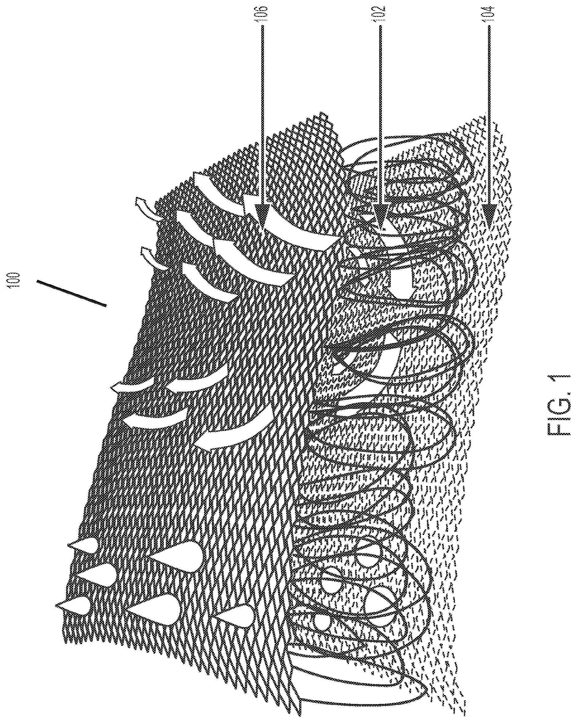 Patent US12297570 — Dual function absorbing and cooling textile — Figure 1