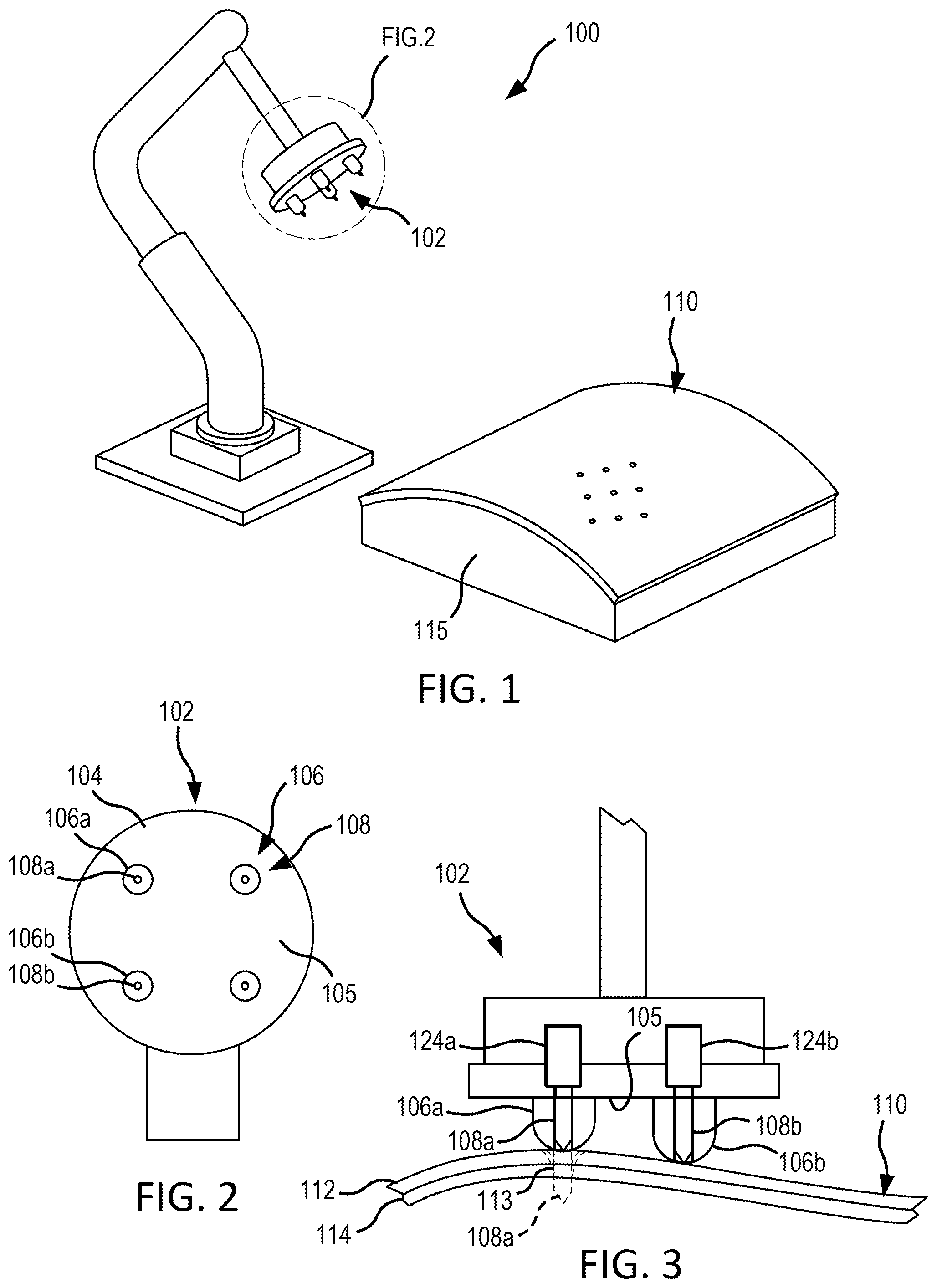 Patent US12297572 — Systems and methods for self-cleaning needles for through thickness reinforcement of resin-infused fabrics — Figure 1