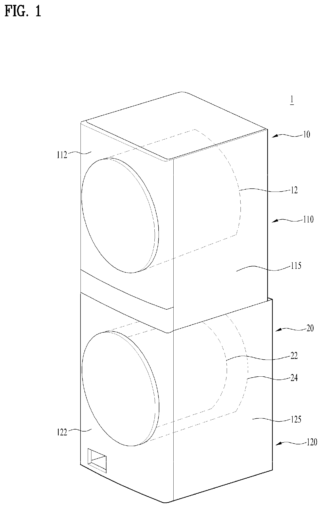Patent US12297580 — Laundry treating apparatus — Figure 1