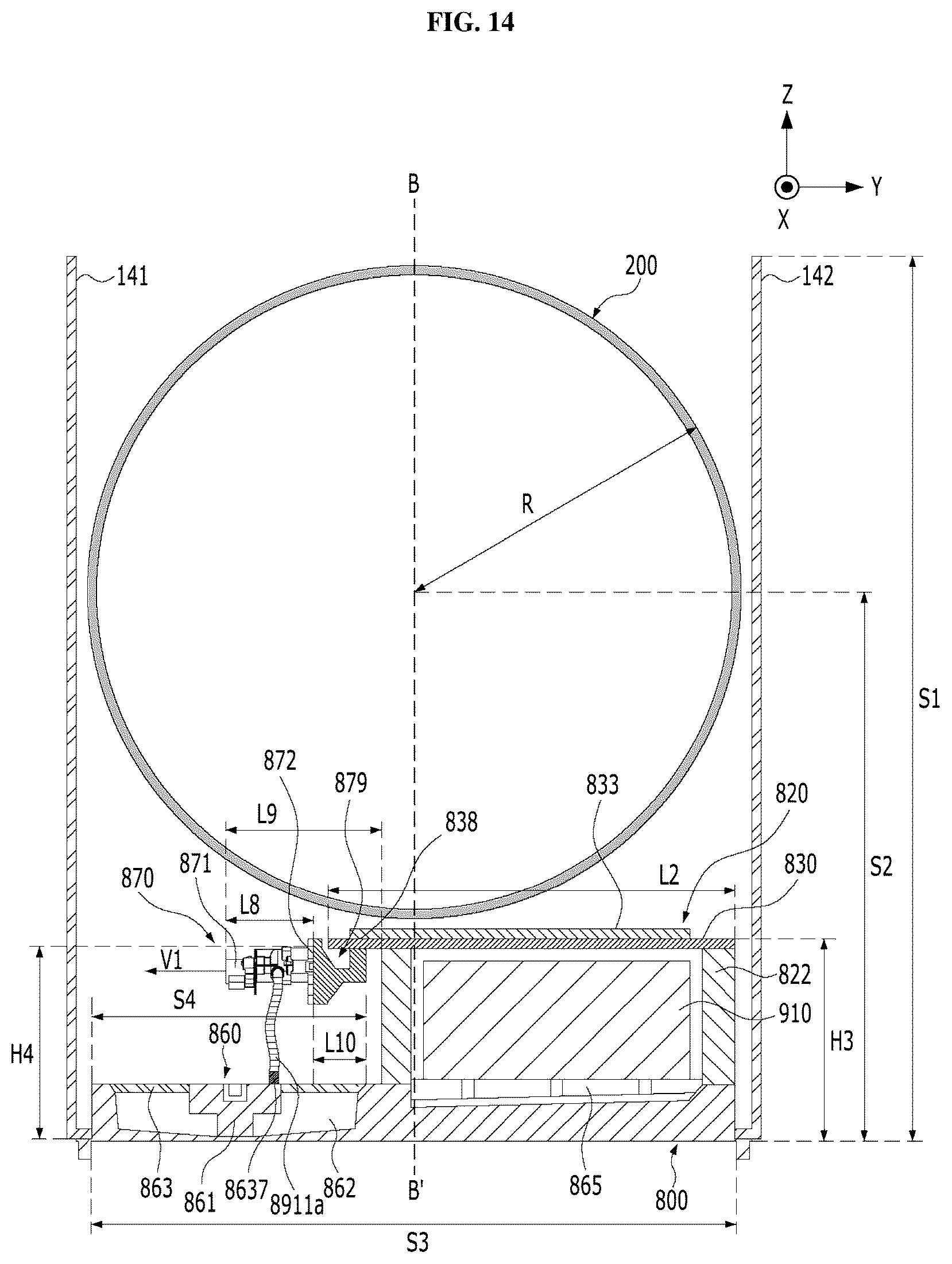 Patent US12297585 Figure 16 – Laundry treating apparatus