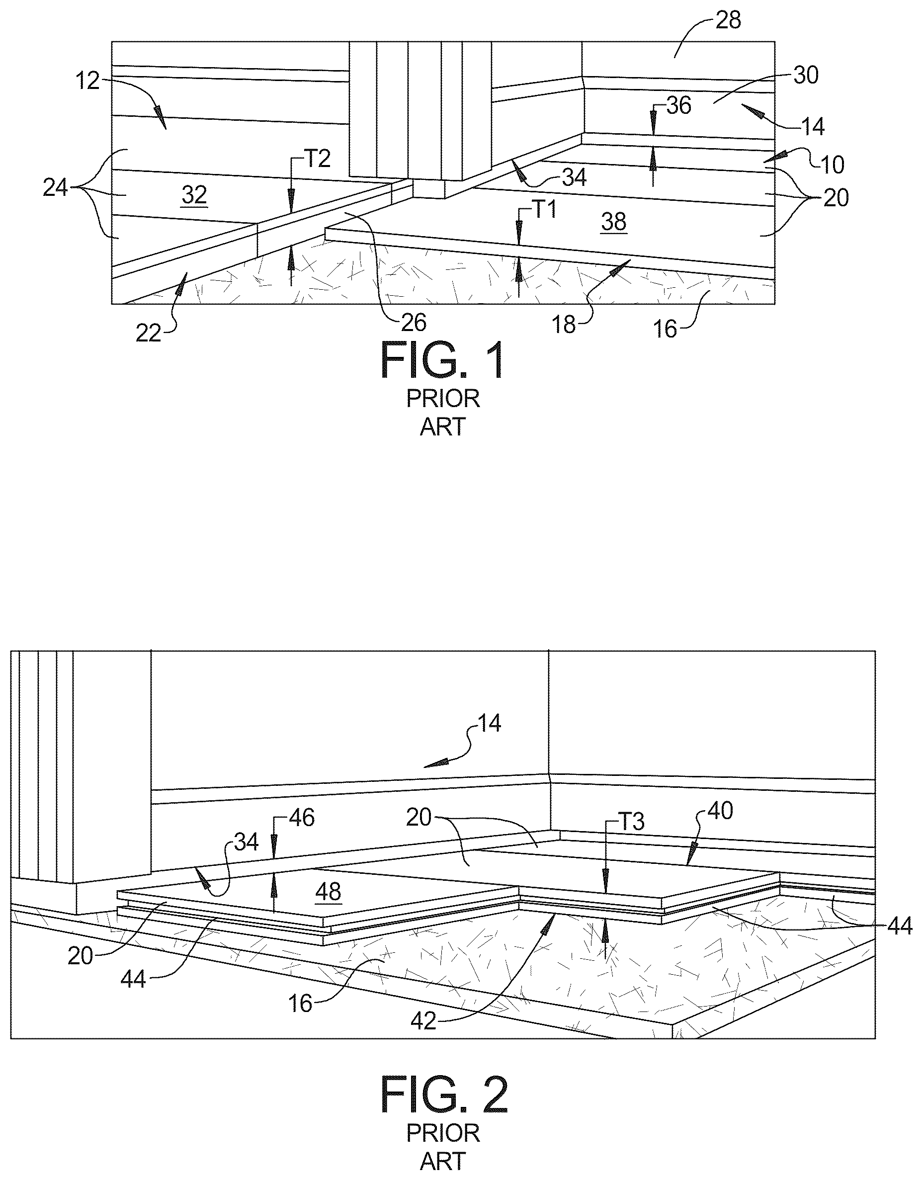 Patent US12297640 — Fiber board providing rigidity, sound reduction, and thermal insulation — Figure 1