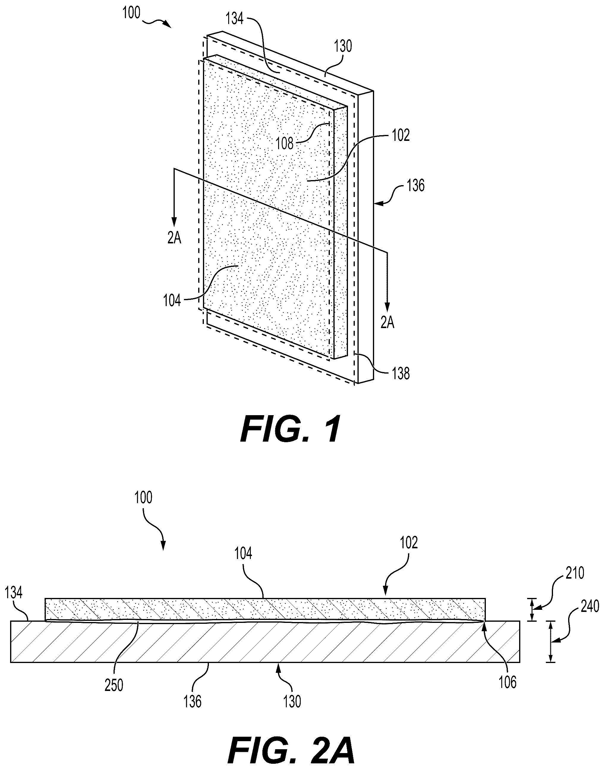 Patent US12297646 — Reinforced porcelain panel product fabrication methods for enhanced structural protection — Figure 1