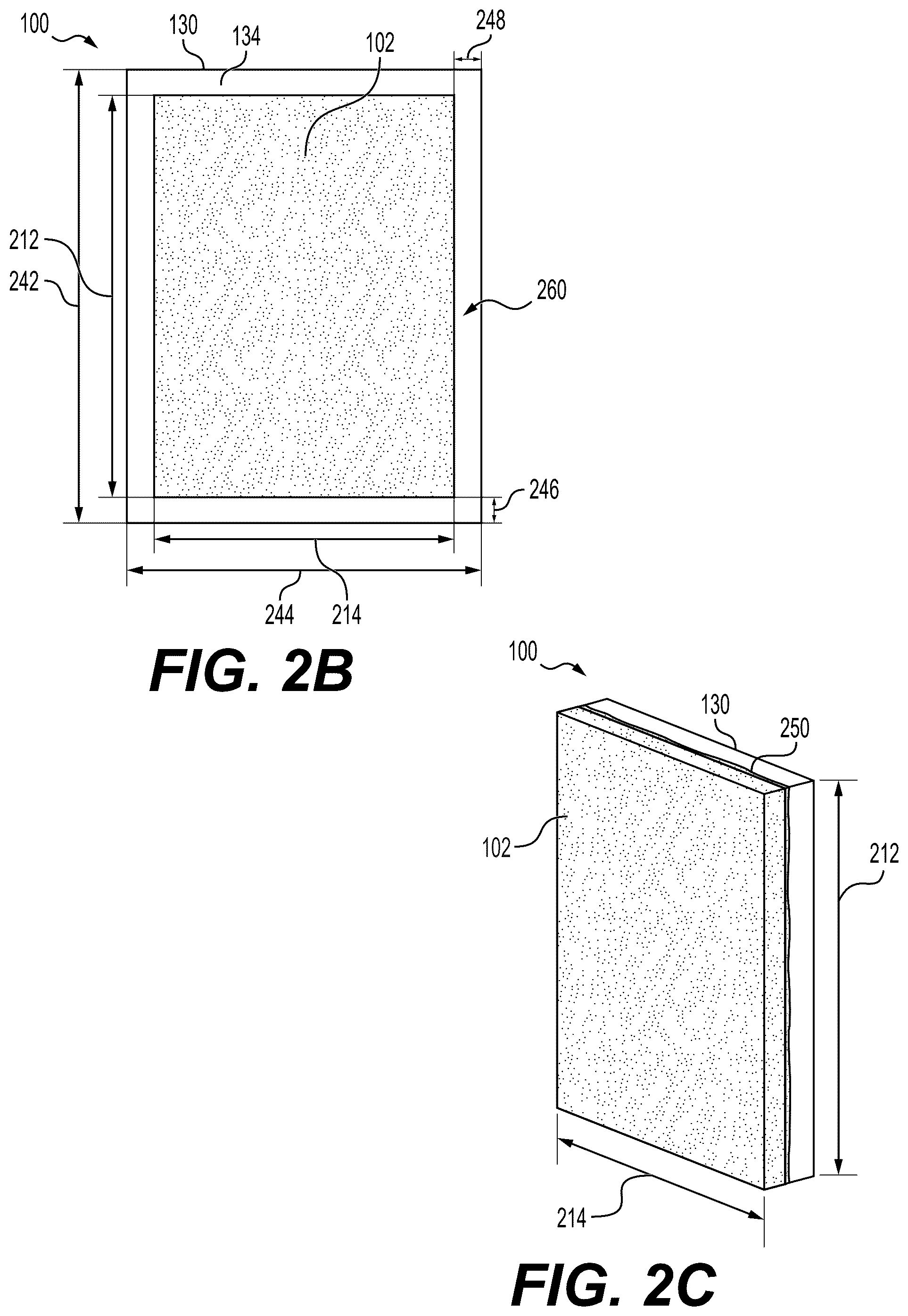 Patent US12297646 Figure 2 – Reinforced porcelain panel product fabrication methods for enhanced structural protection