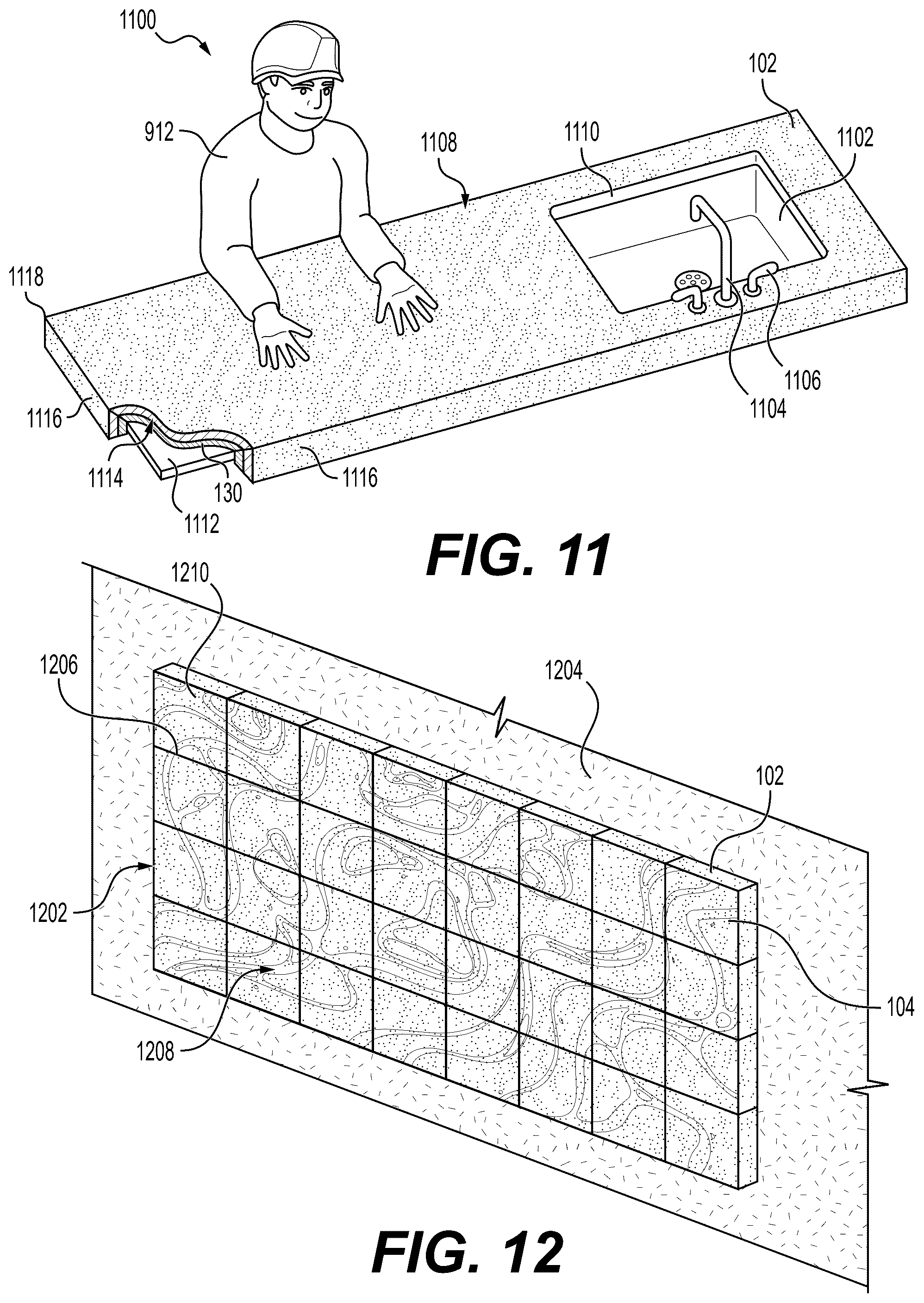 Patent US12297646 Figure 16 – Reinforced porcelain panel product fabrication methods for enhanced structural protection