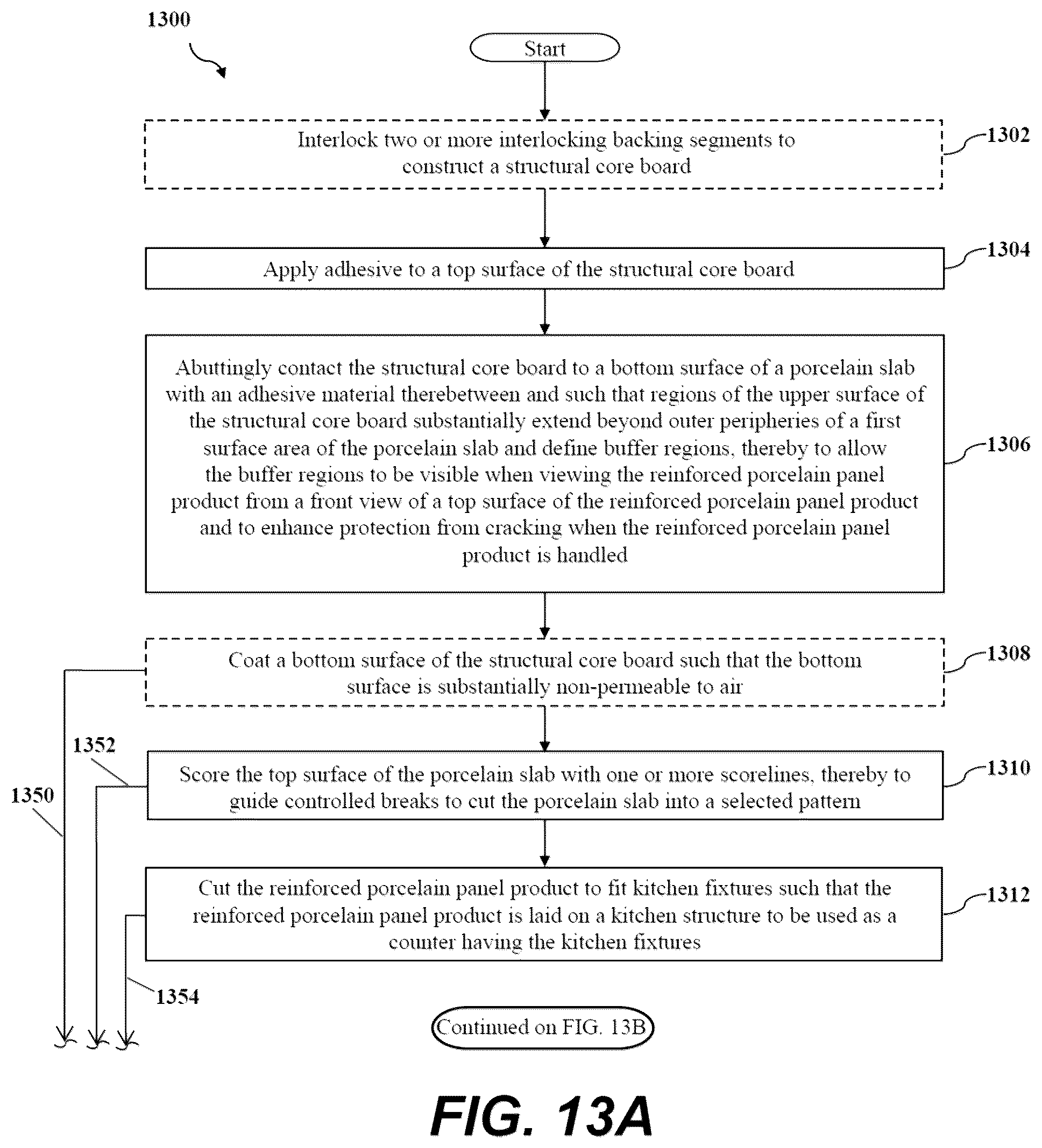 Patent US12297646 Figure 17 – Reinforced porcelain panel product fabrication methods for enhanced structural protection