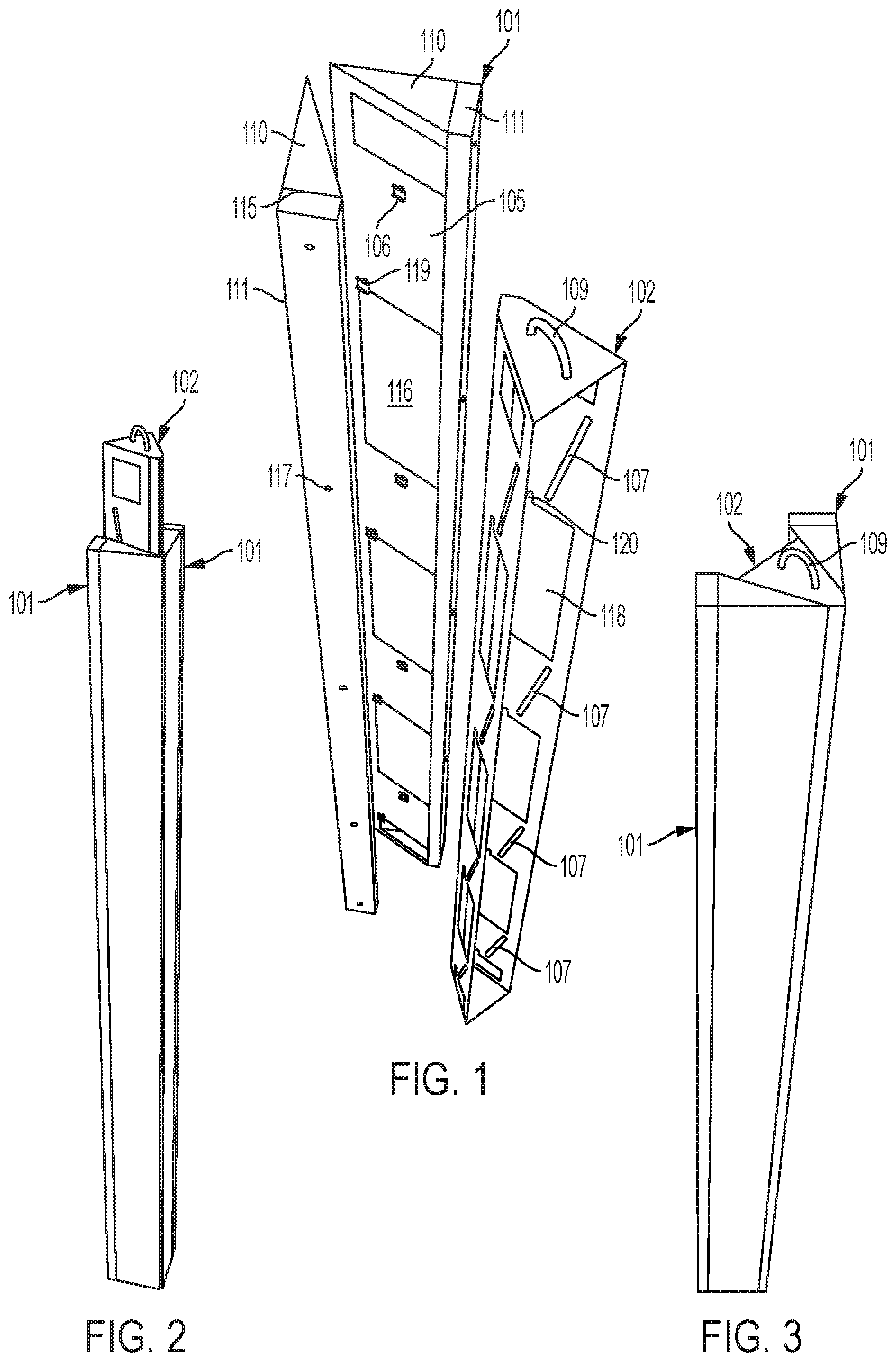 Patent US12297653 — Compactible inner form assembly for forming concrete building shafts — Figure 1