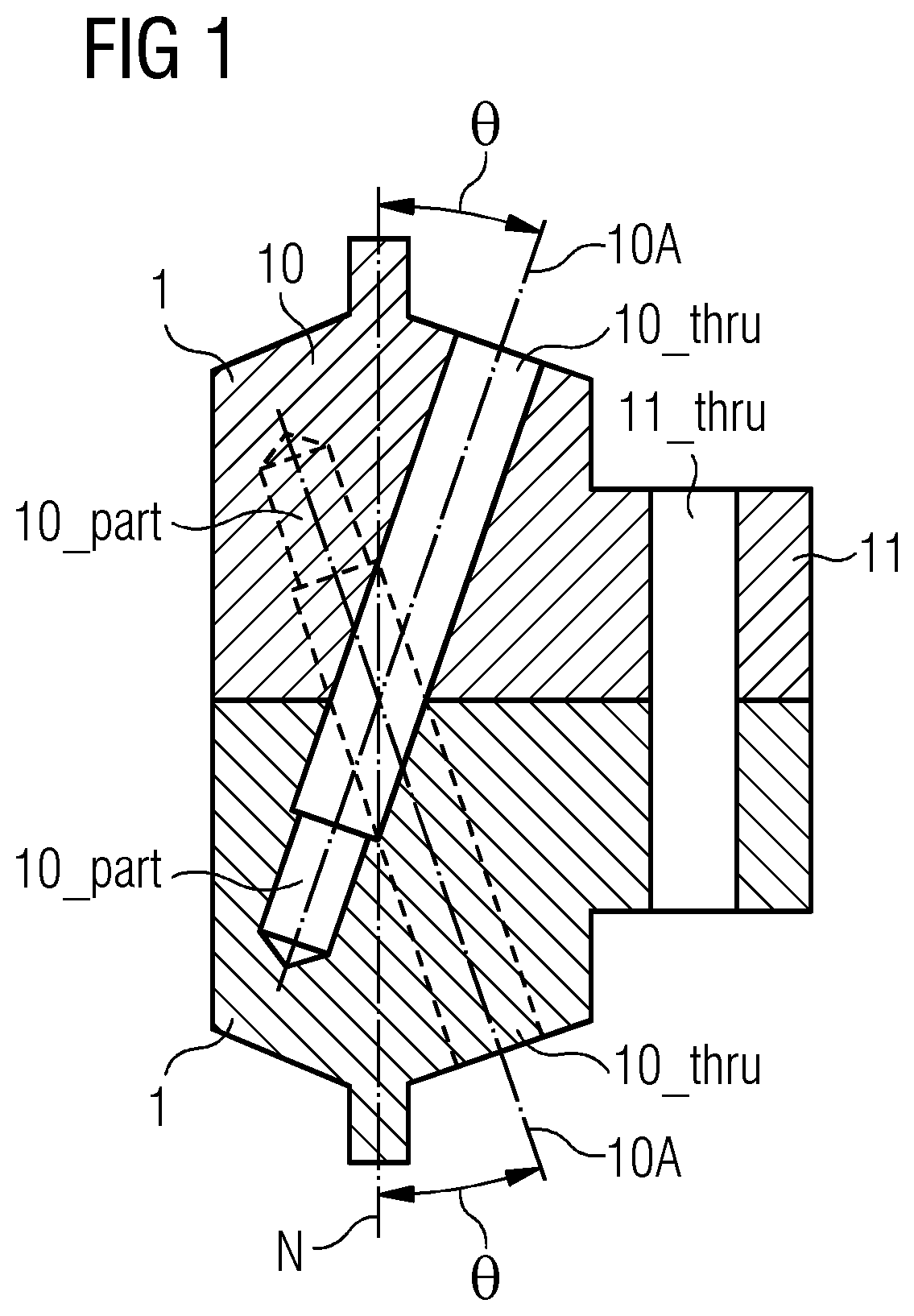 Patent US12297655 — Flange — Figure 1