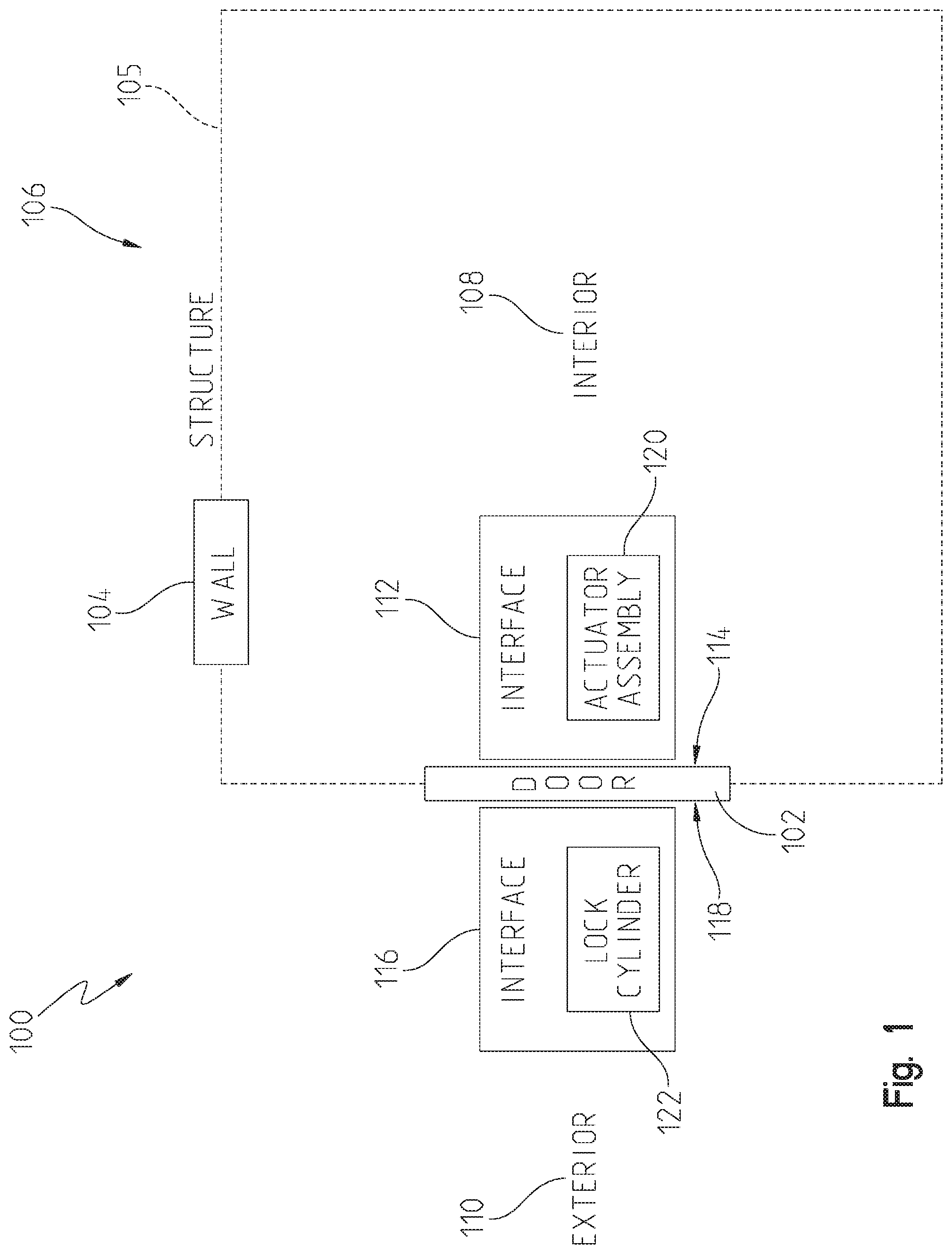 Patent US12297665 — Tubular exit device and method of installation — Figure 1