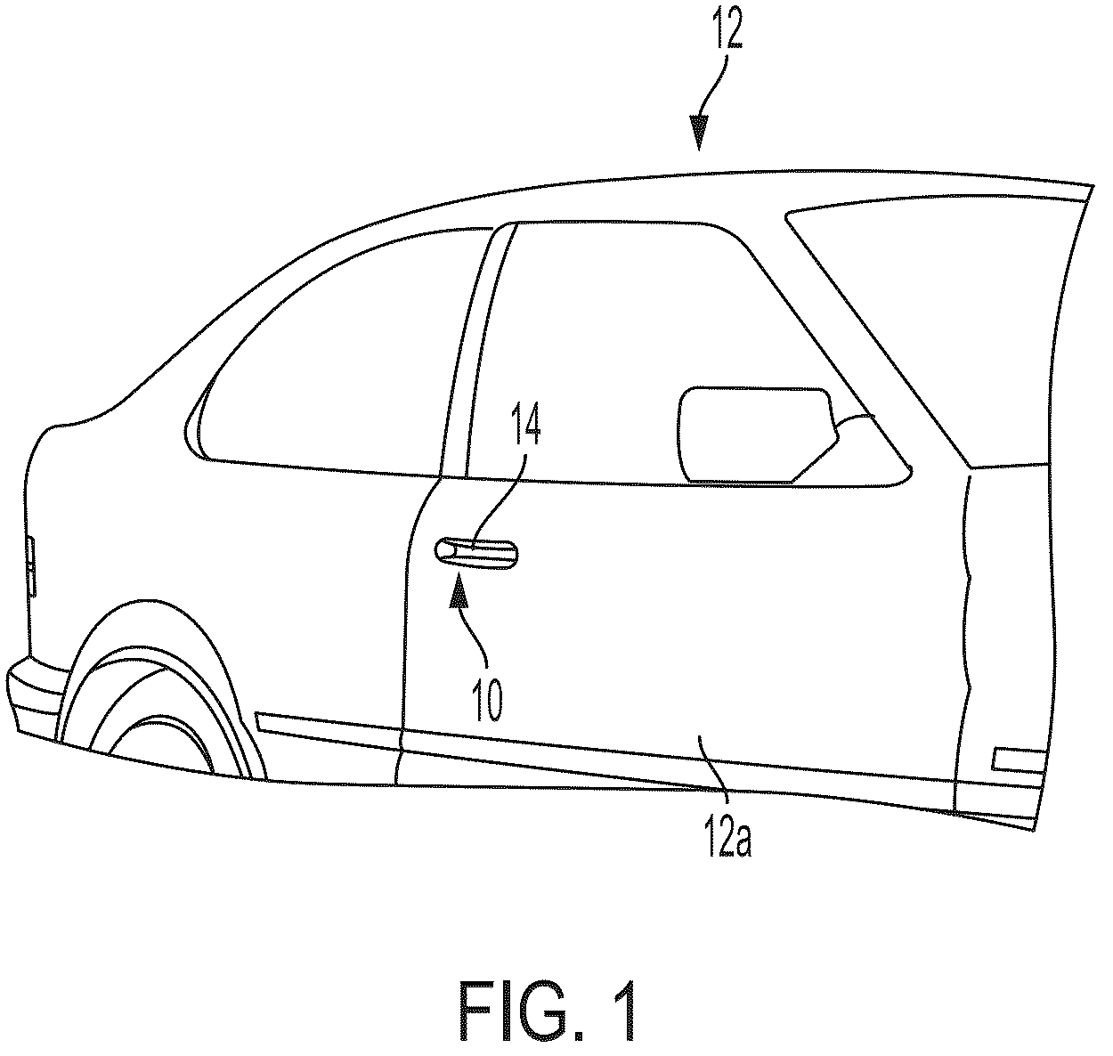 Patent US12297671 — Vehicular door handle assembly — Figure 1