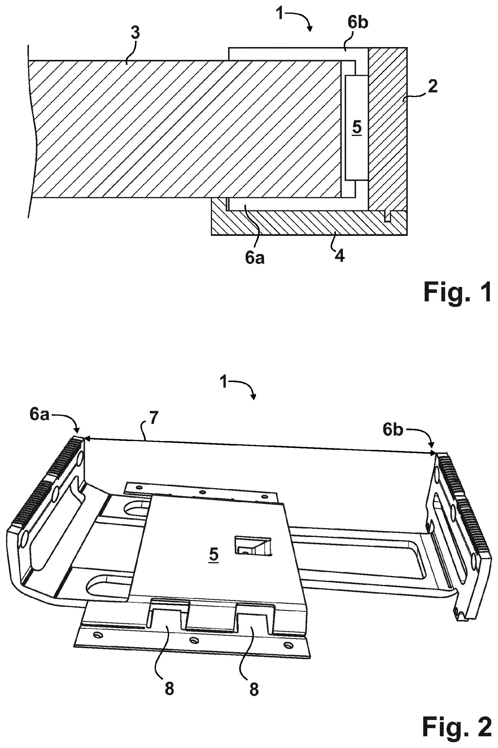 Patent US12297689 — Device and method for securing frames — Figure 1