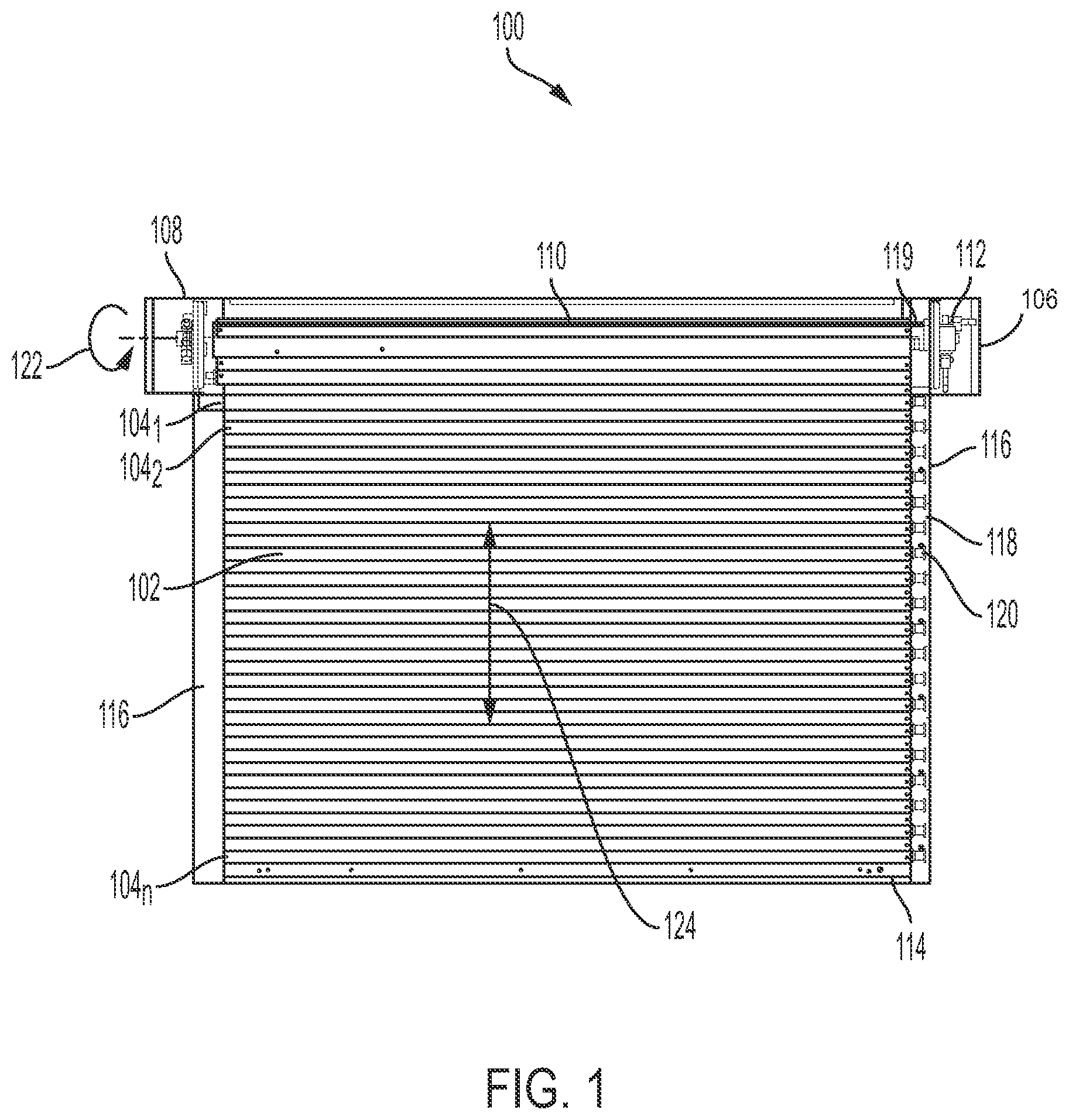 Patent US12297696 — Operator governor release for fire shutters — Figure 1