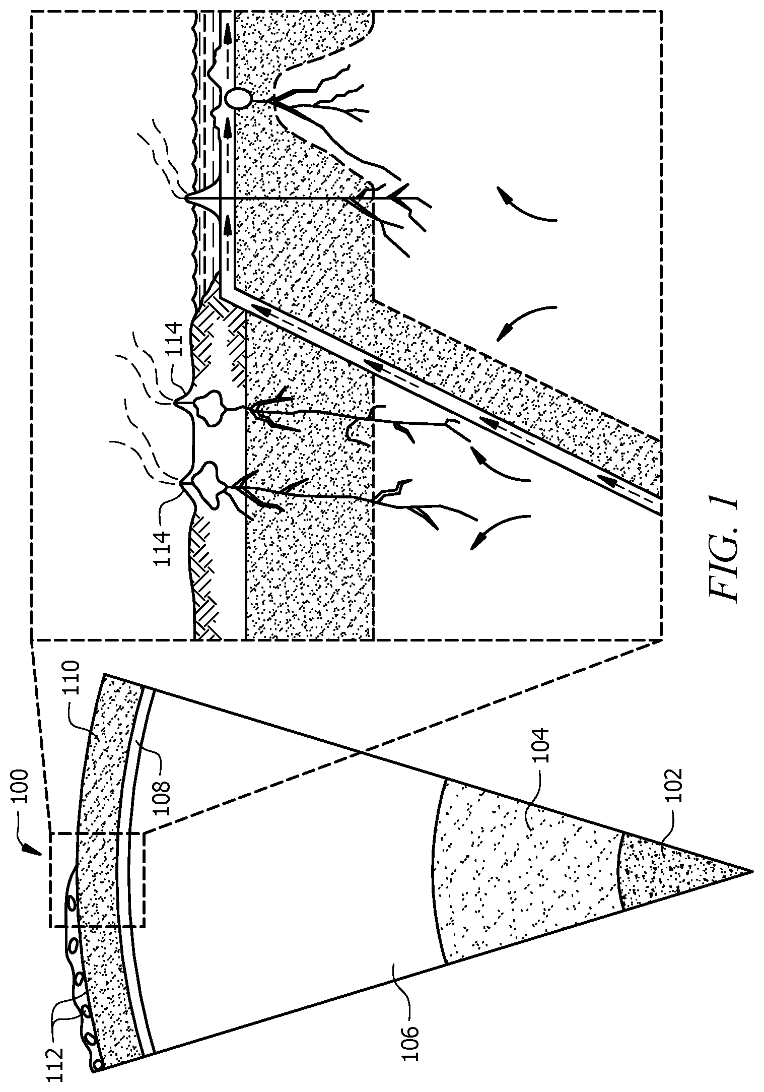 Patent US12297711 Figure 1 – Casing a wellbore in magma
