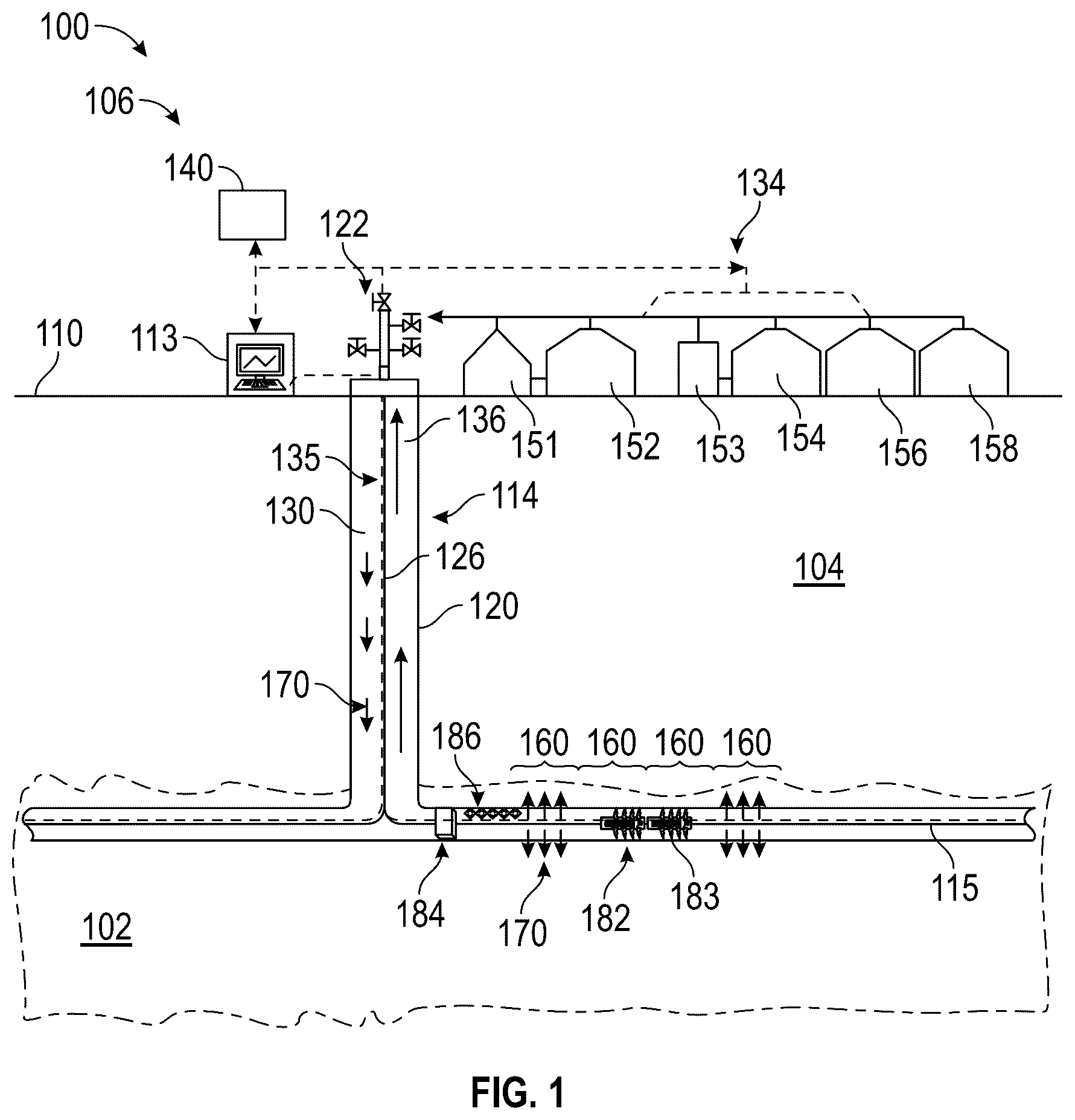 Patent US12297727 — Enhanced CO2 fracking operation — Figure 1