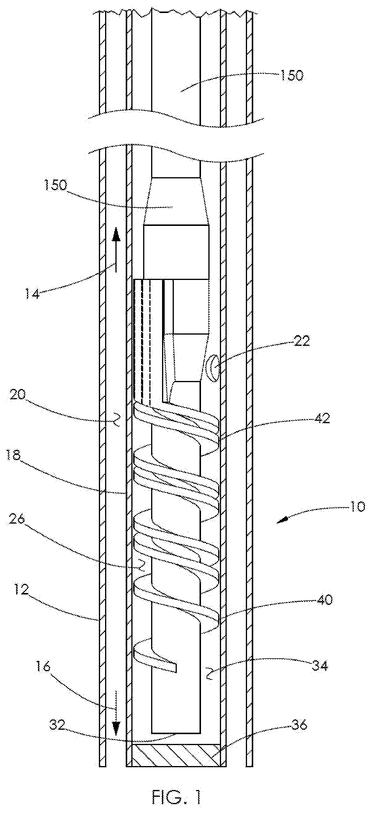 Patent US12297731 — Stacked-helical gas separator with gas discharge outlet — Figure 1