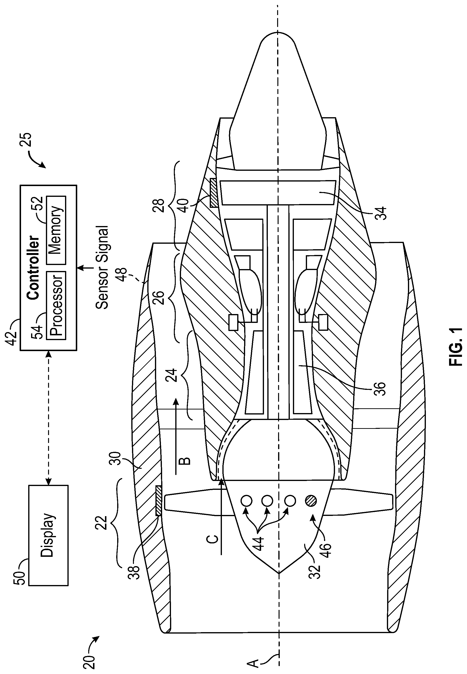 Patent US12297748 — System and method of performing fan trim balancing — Figure 1