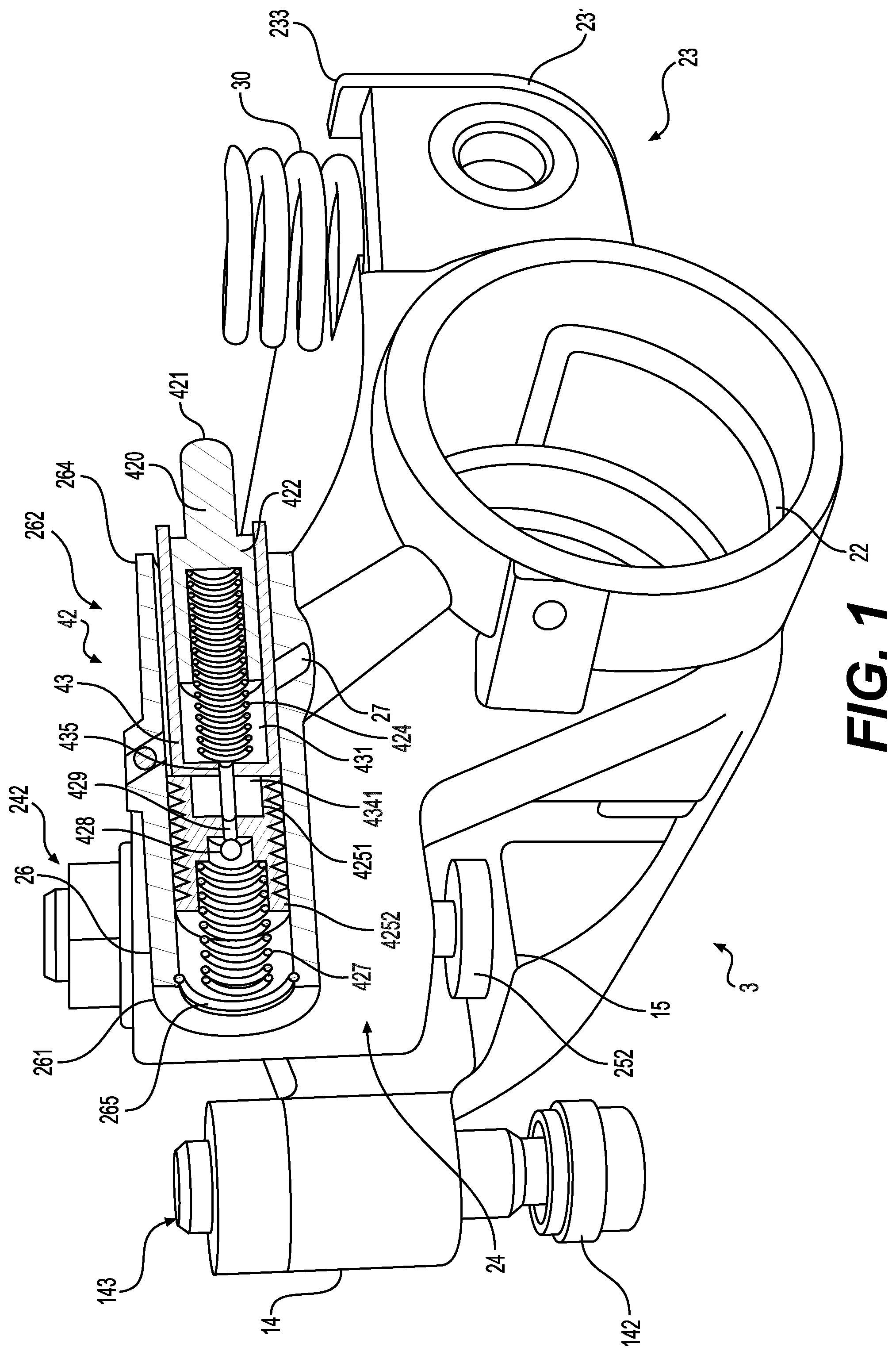 Patent US12297754 — Rocker arm assembly, compliance capsules, actuators, and support structures — Figure 1