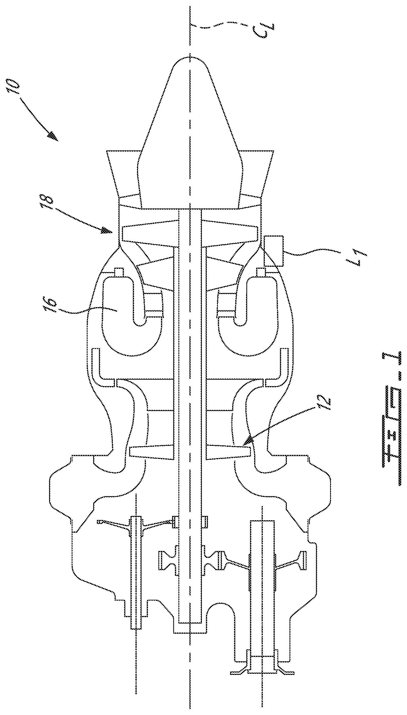 Patent US12297776 — Fuel manifold adapter — Figure 1