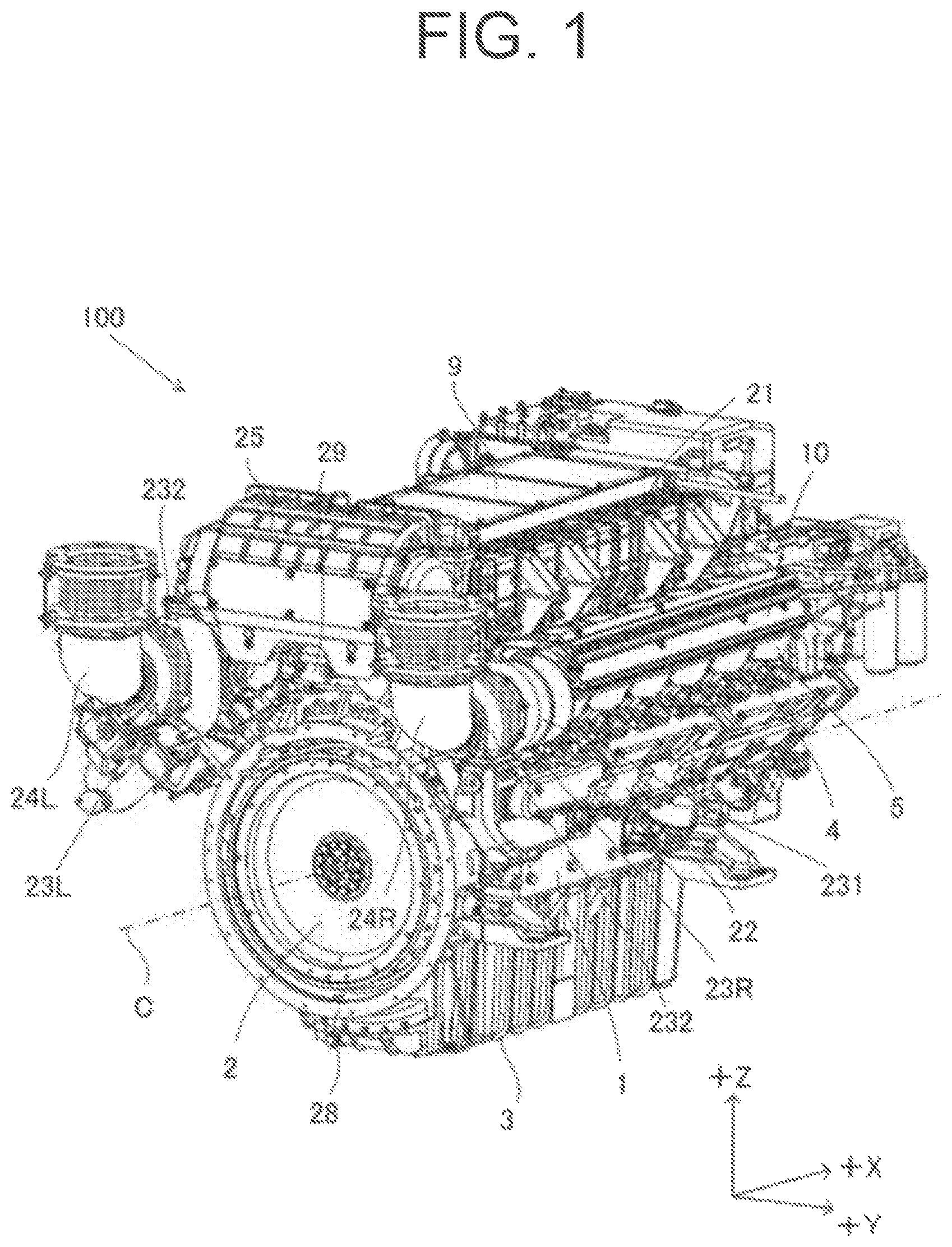 Patent US12297790 — Engine and flywheel housing — Figure 1