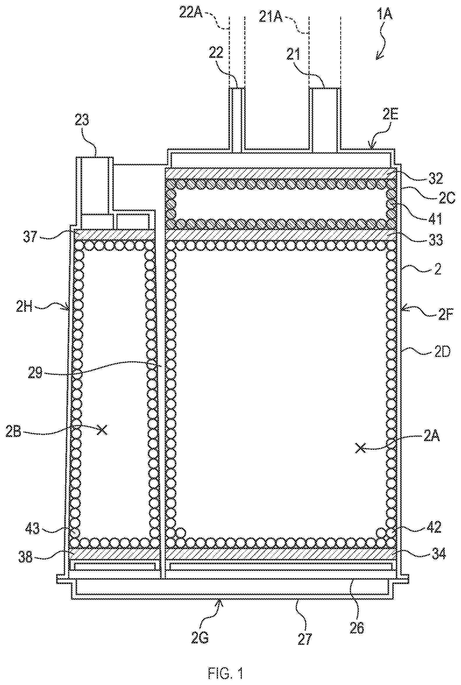 Patent US12297794 — Evaporated fuel treatment device — Figure 1
