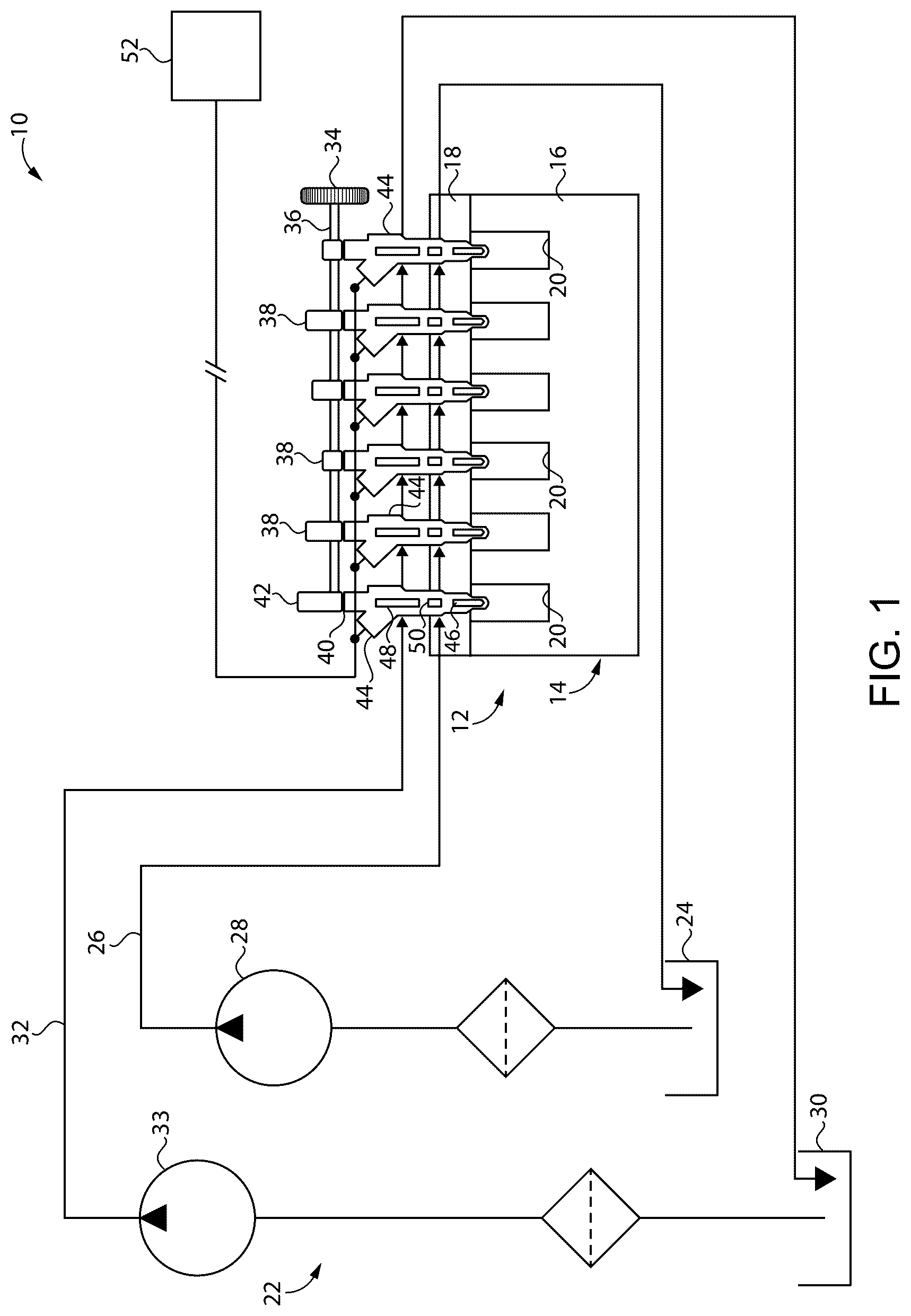 Patent US12297795 Figure 1 – Multi-function fuel injector valve in dual fuel system and fuel system operating method