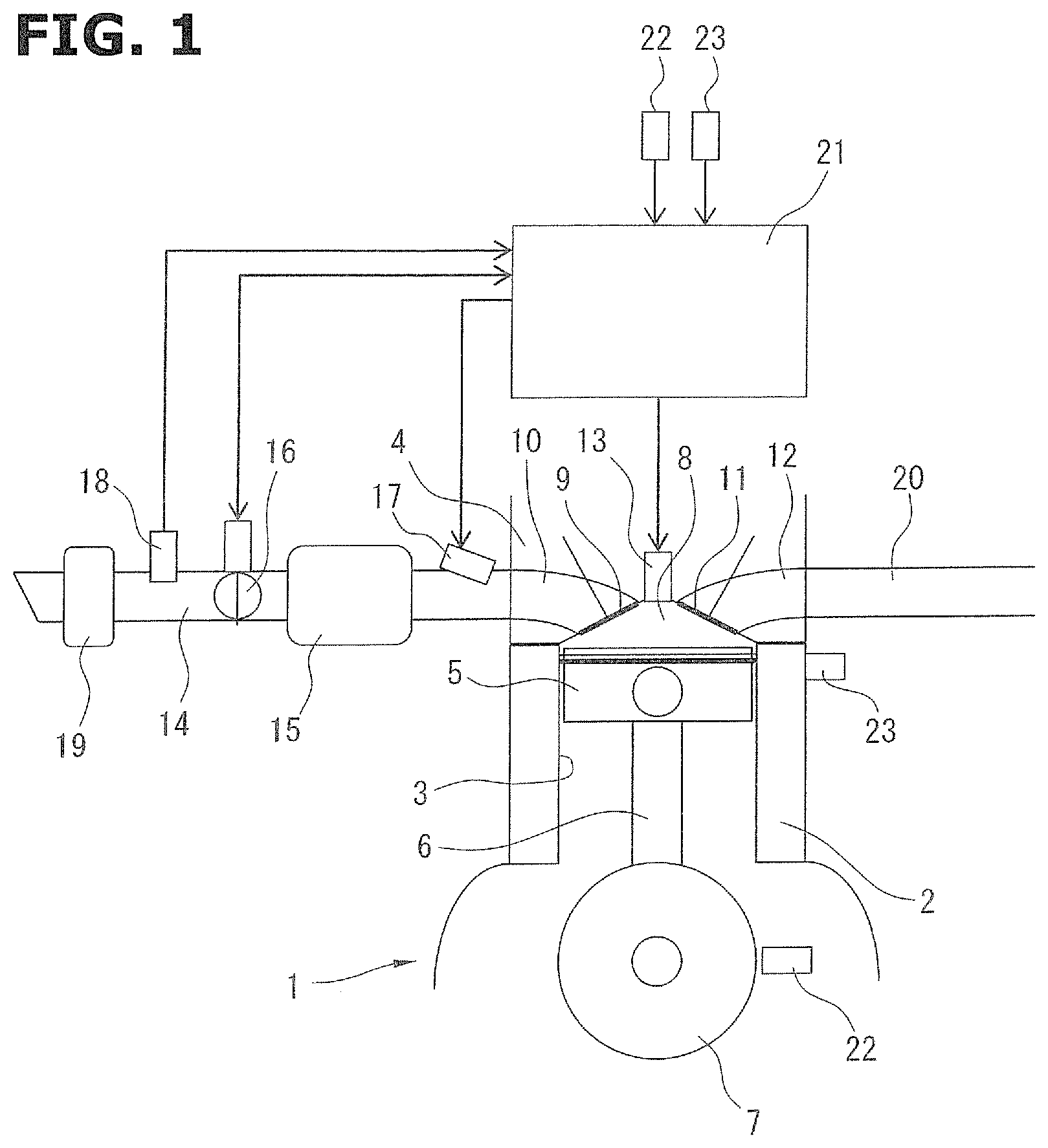 Patent US12297796 — Control method for internal combustion engine and control device — Figure 1