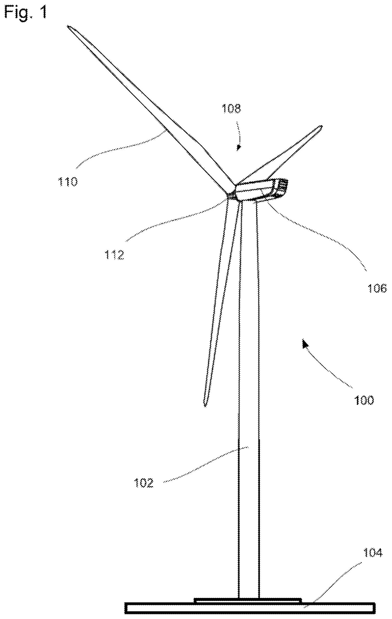 Patent US12297803 — System for handling a wind turbine tower section and corresponding method — Figure 1