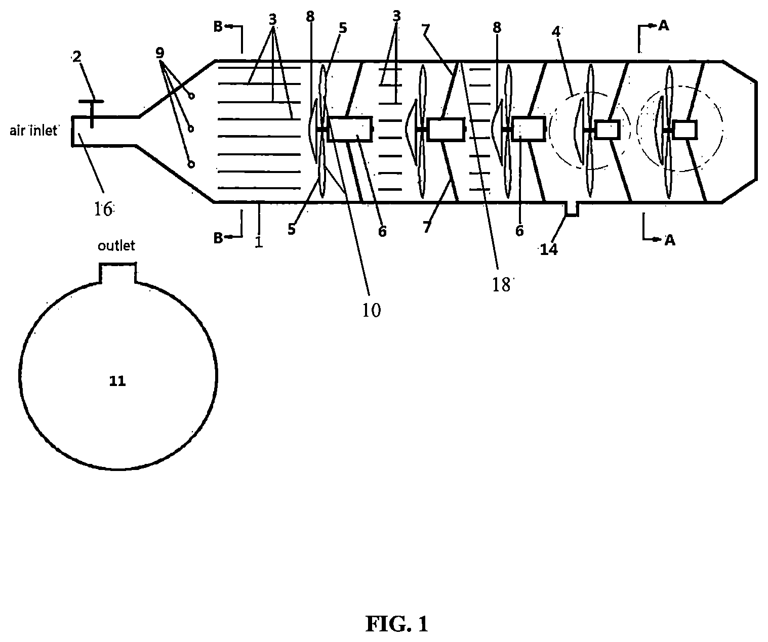 Patent US12297814 — Compressed air pipeline power generation device — Figure 1