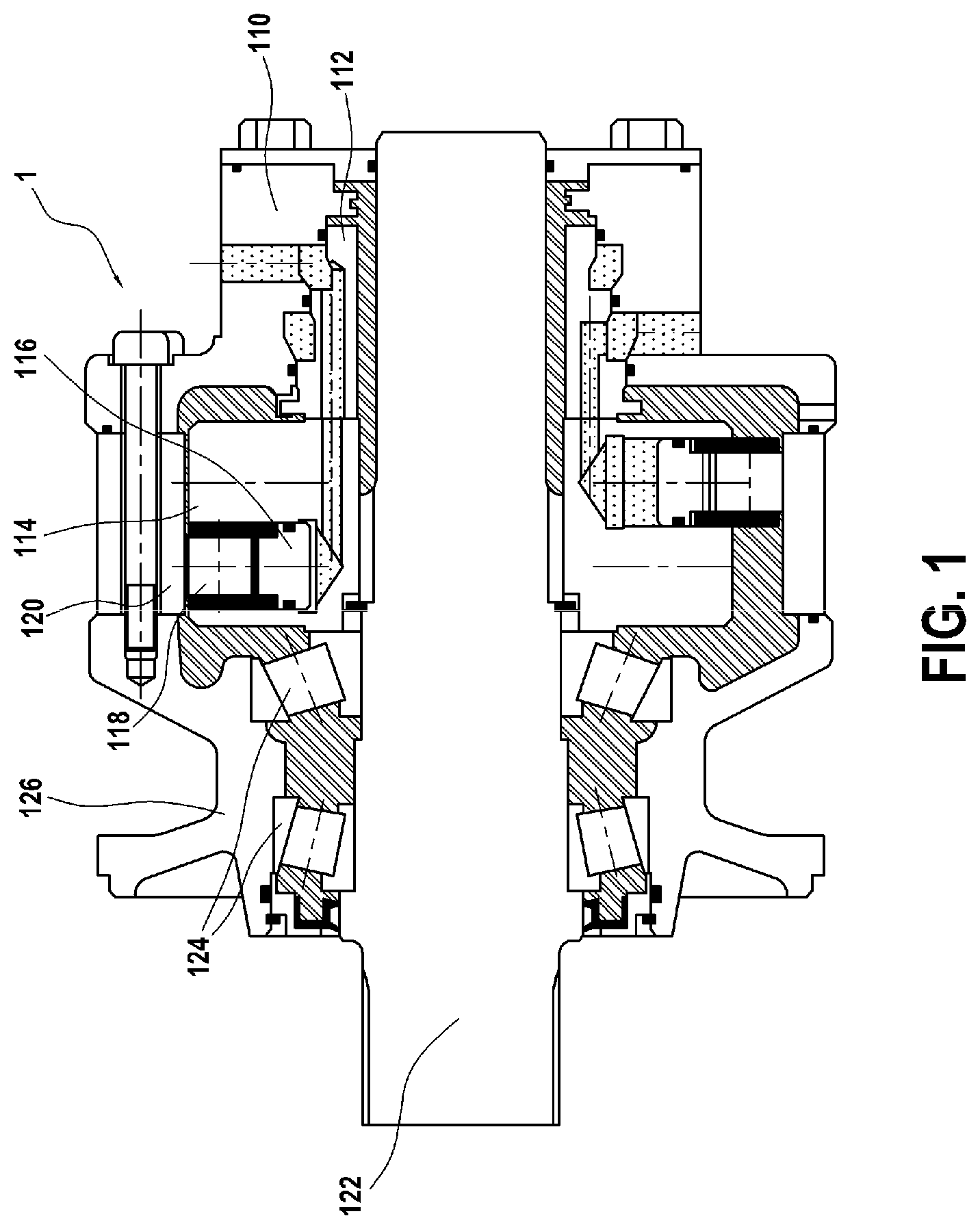 Patent US12297818 — Sealing device for a hydraulic machine — Figure 1