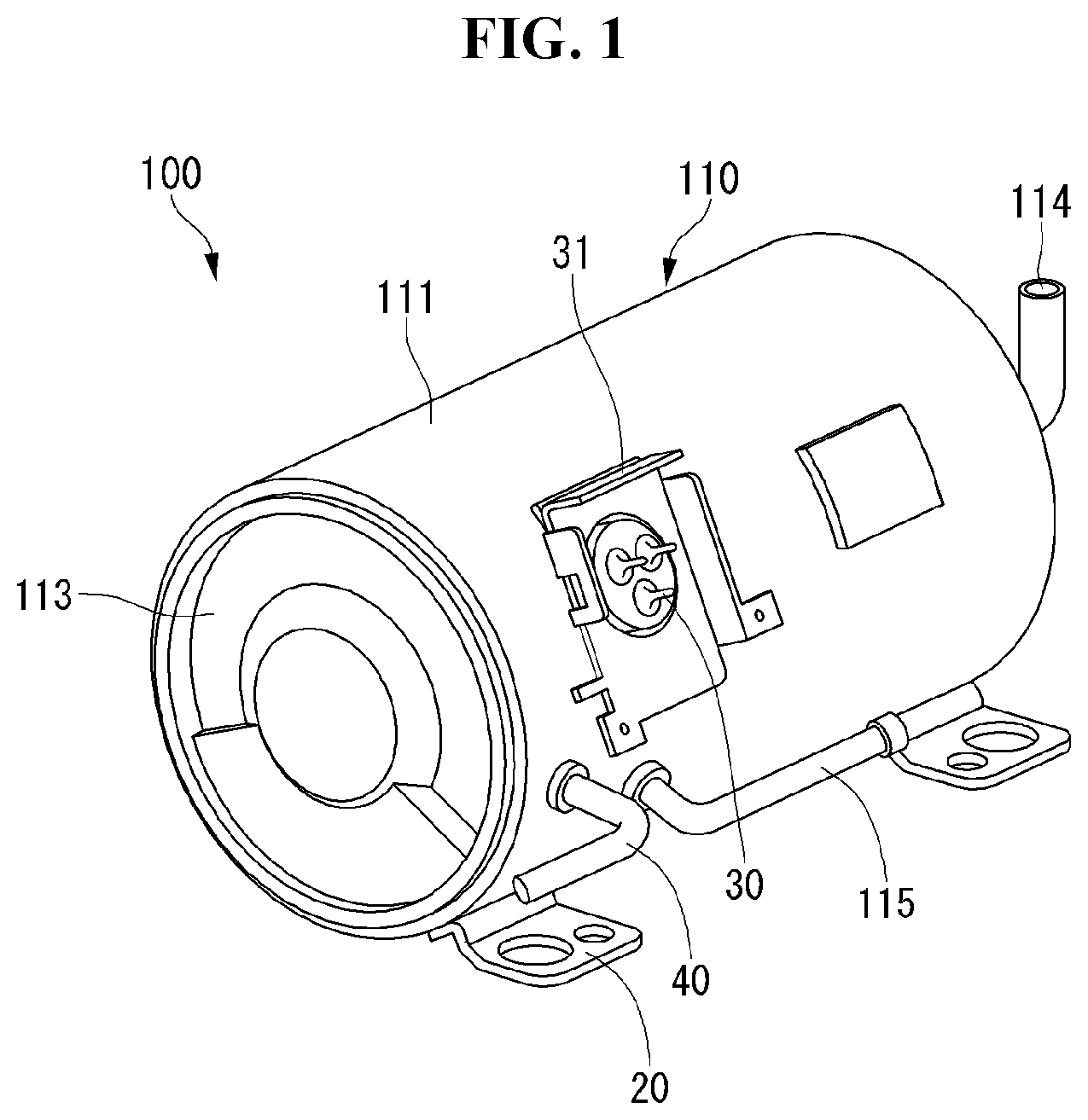 Patent US12297821 — Linear compressor — Figure 1