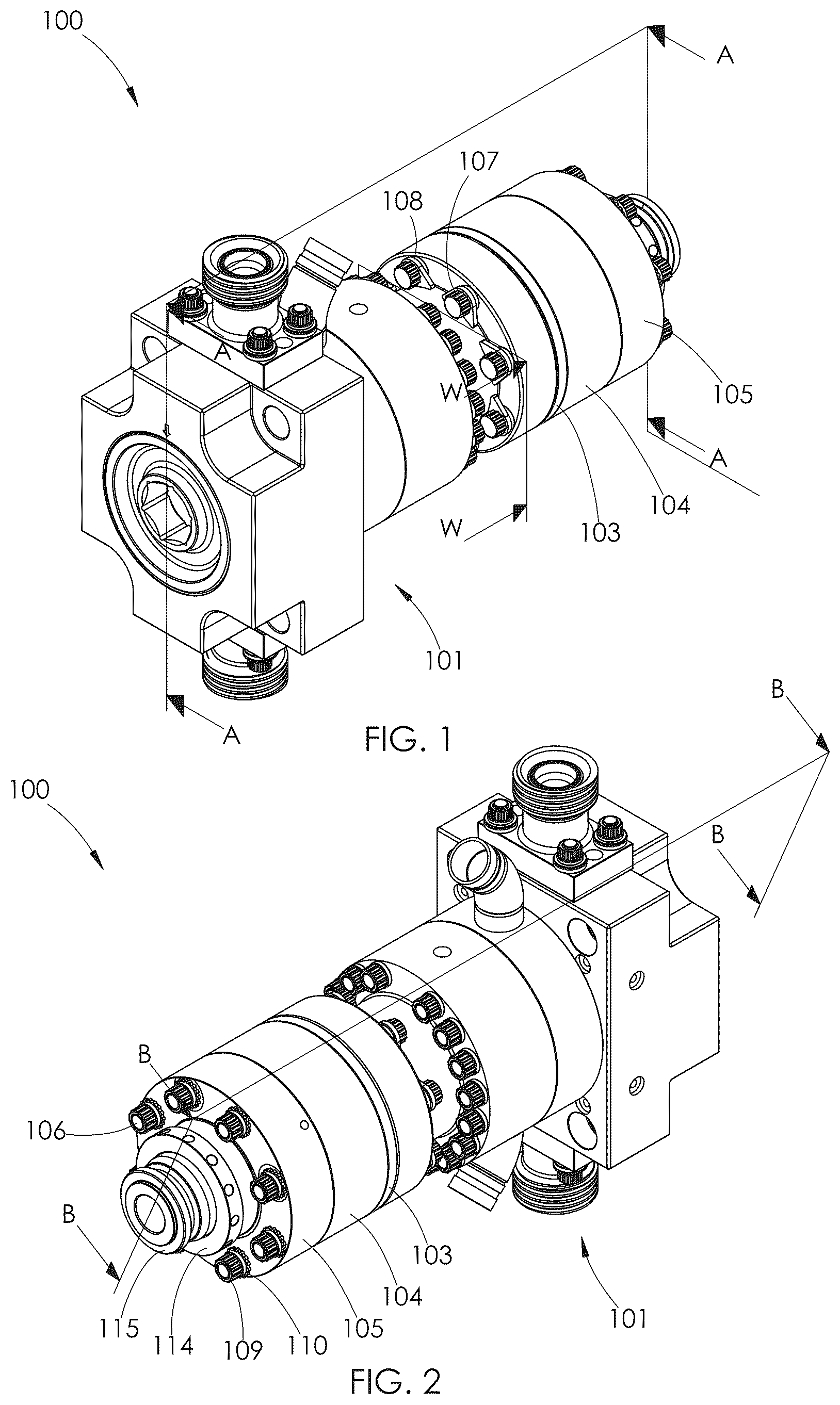 Patent US12297827 — Fluid end with clamped retention — Figure 1