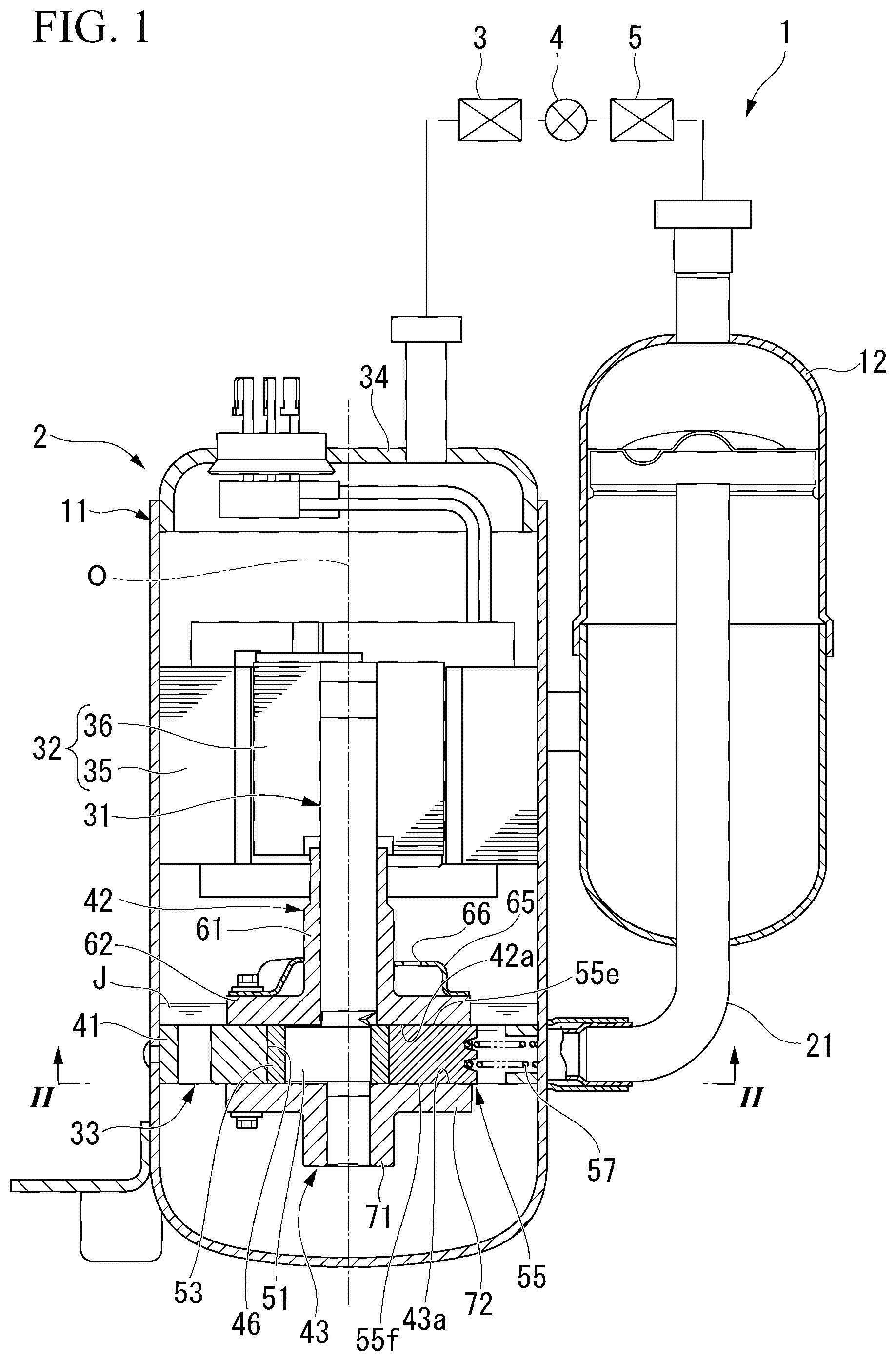 Patent US12297832 Figure 1 – Compressor with chromium nitride and titanium nitride layers