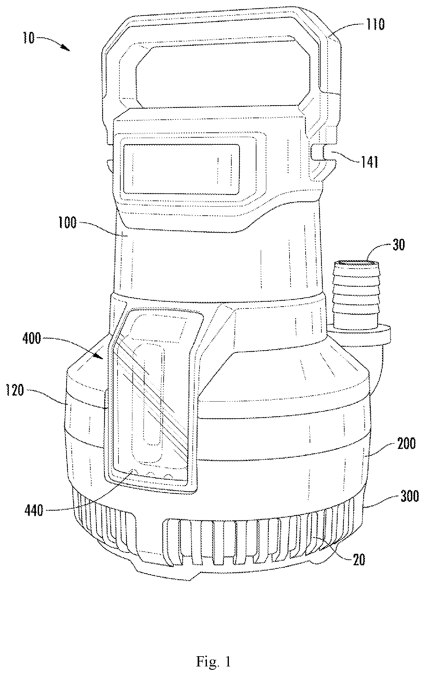 Patent US12297837 — Submersible pump — Figure 1