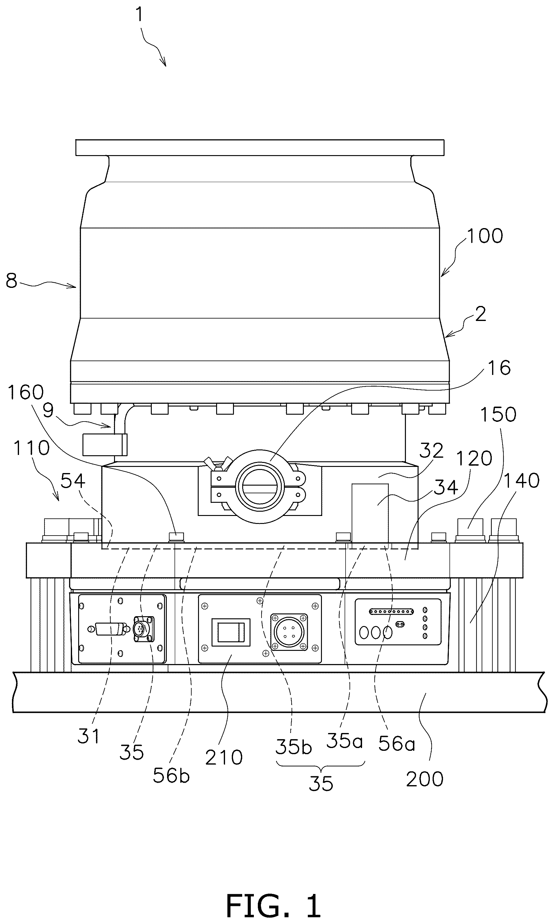 Patent US12297846 — Vacuum pump — Figure 1