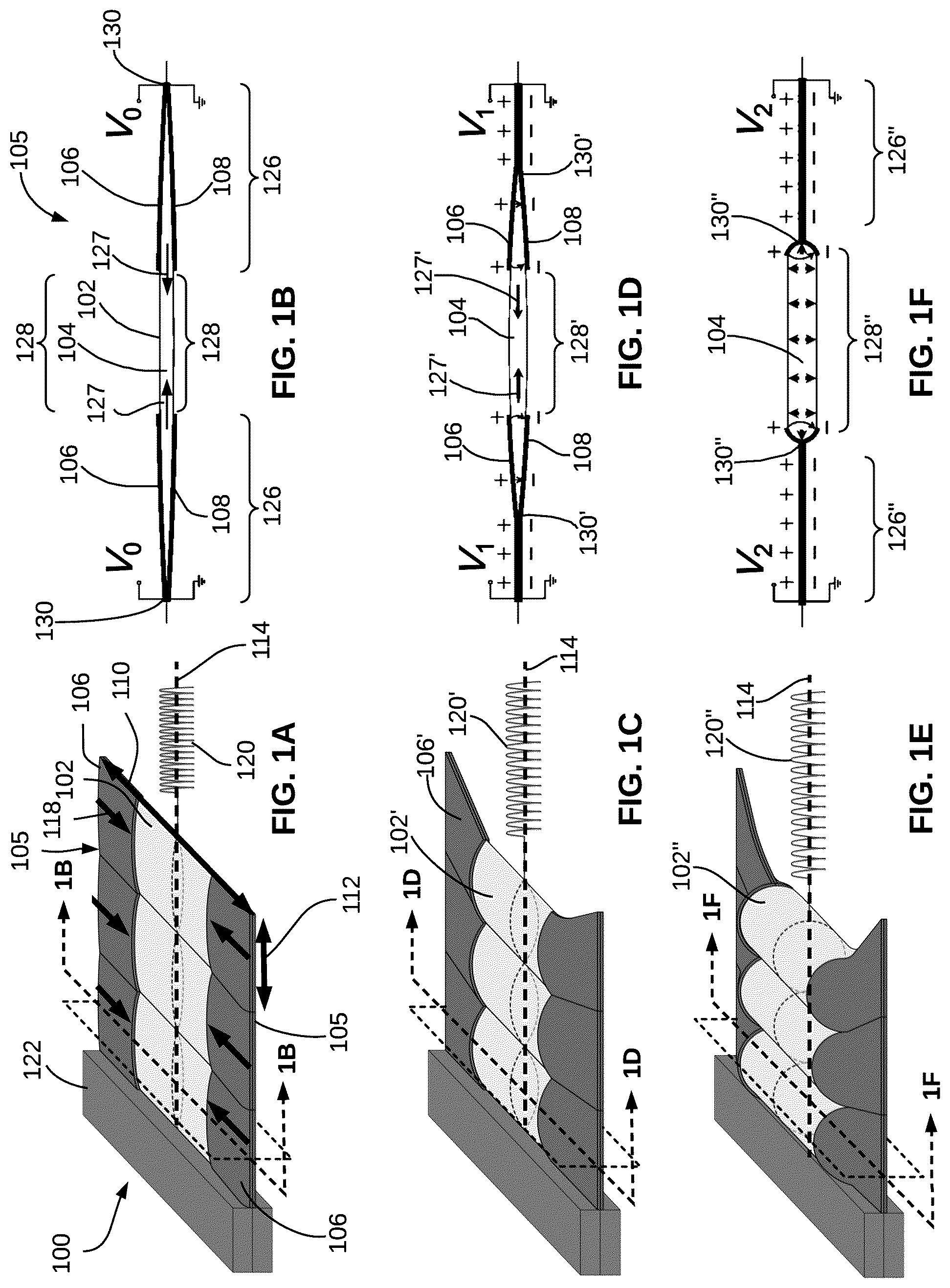 Patent US12297851 — High strain peano hydraulically amplified self-healing electrostatic (HASEL) transducers — Figure 1