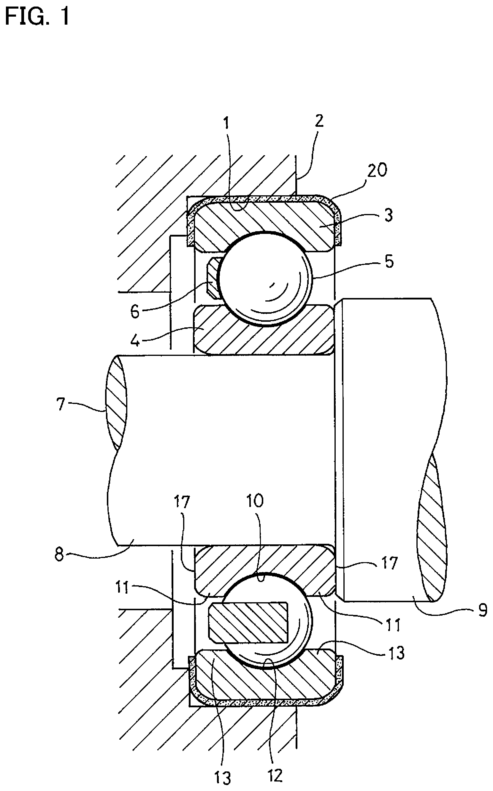 Patent US12297861 — Insulated bearing device — Figure 1