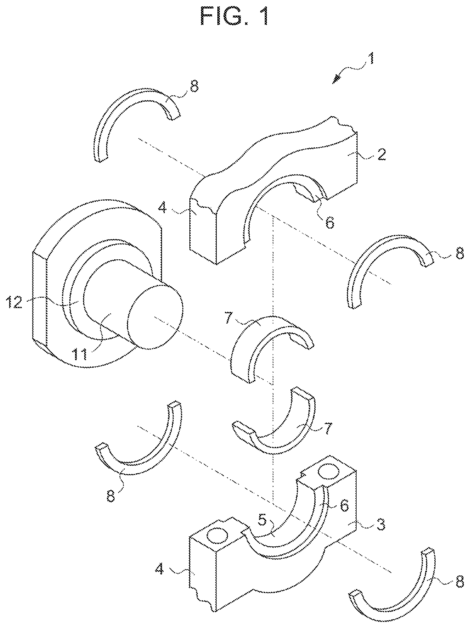Patent US12297870 Figure 1 – Half thrust bearing