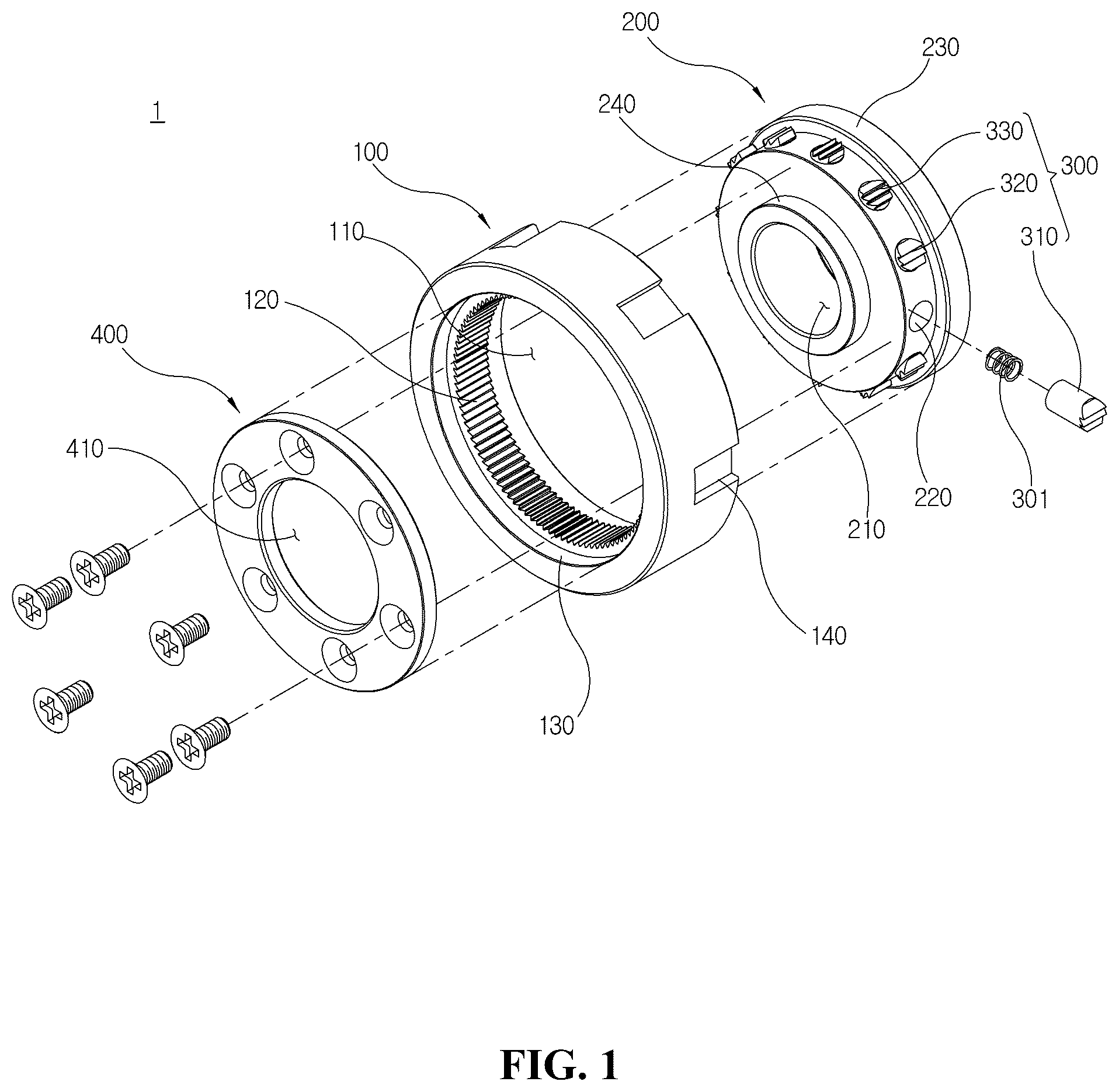 Patent US12297876 — Impact-resistant multi-angle bundle pawl backstop ratchet ring — Figure 1