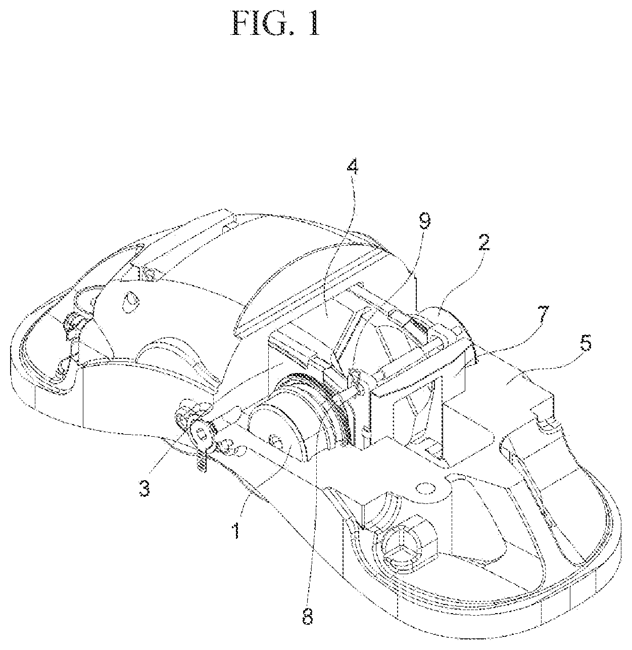 Patent US12297879 Figure 1 – Disc brake