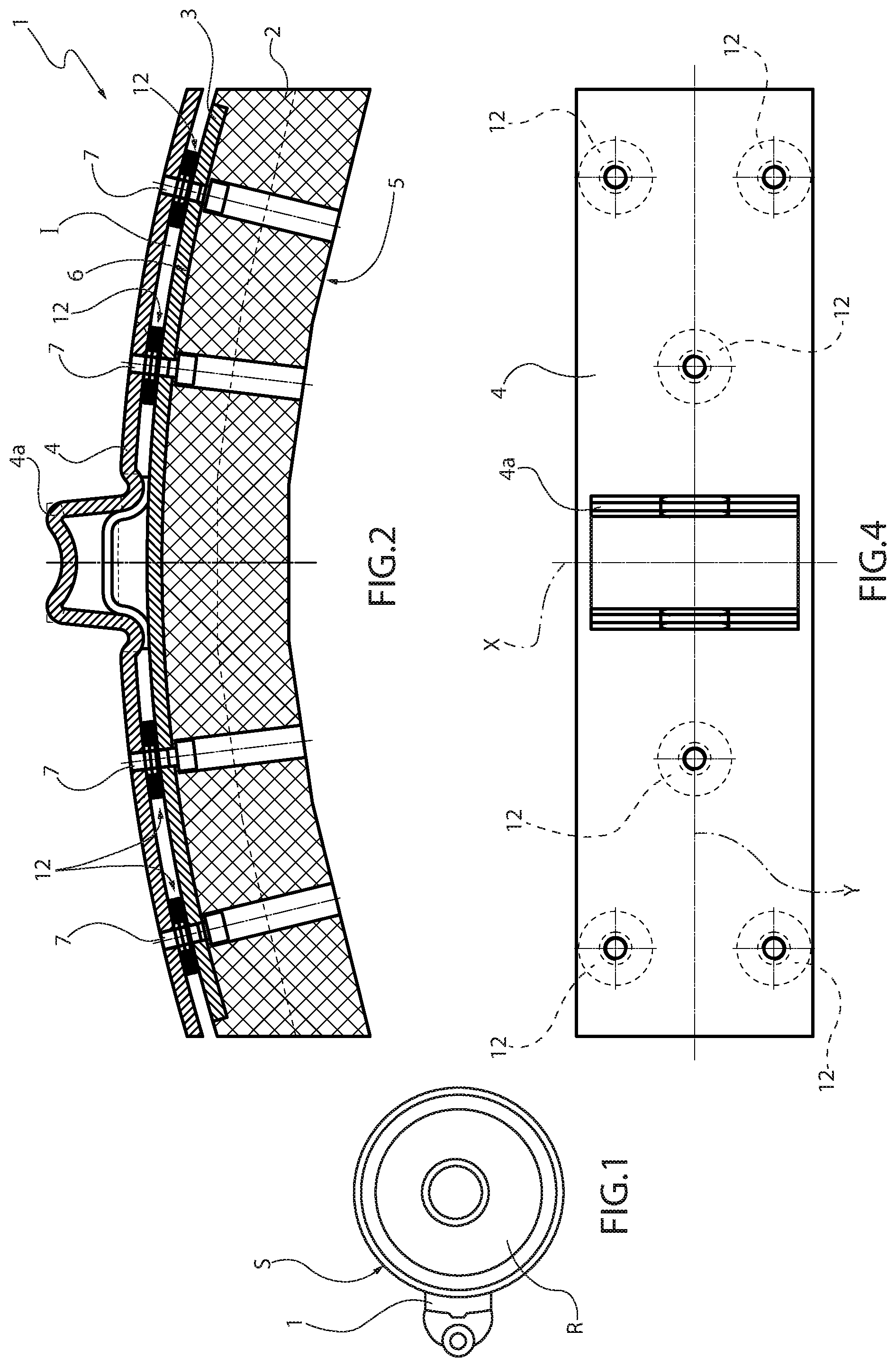 Patent US12297882 — Blocks for wheel brakes — Figure 1