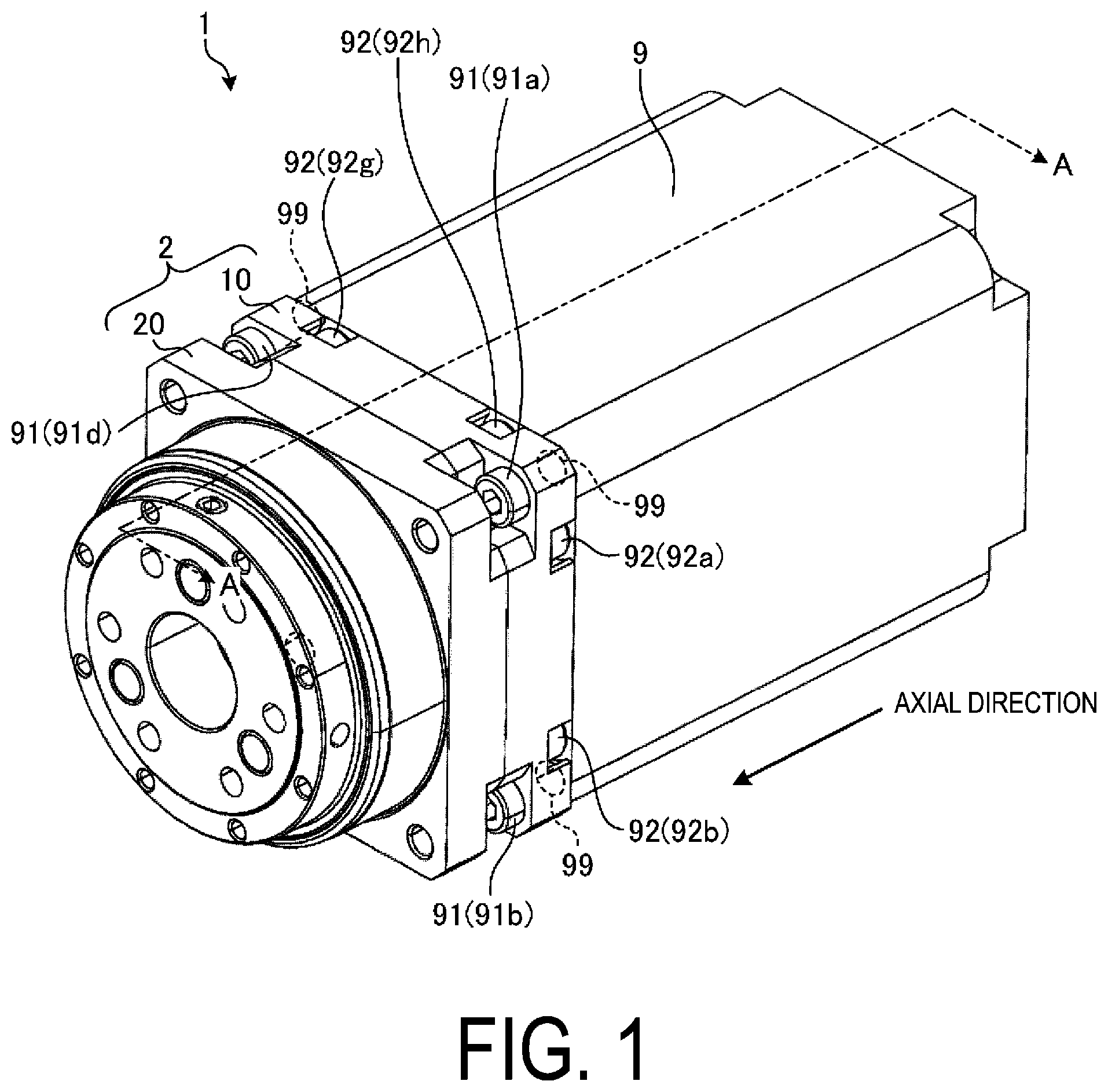 Patent US12297893 — Speed reducer — Figure 1