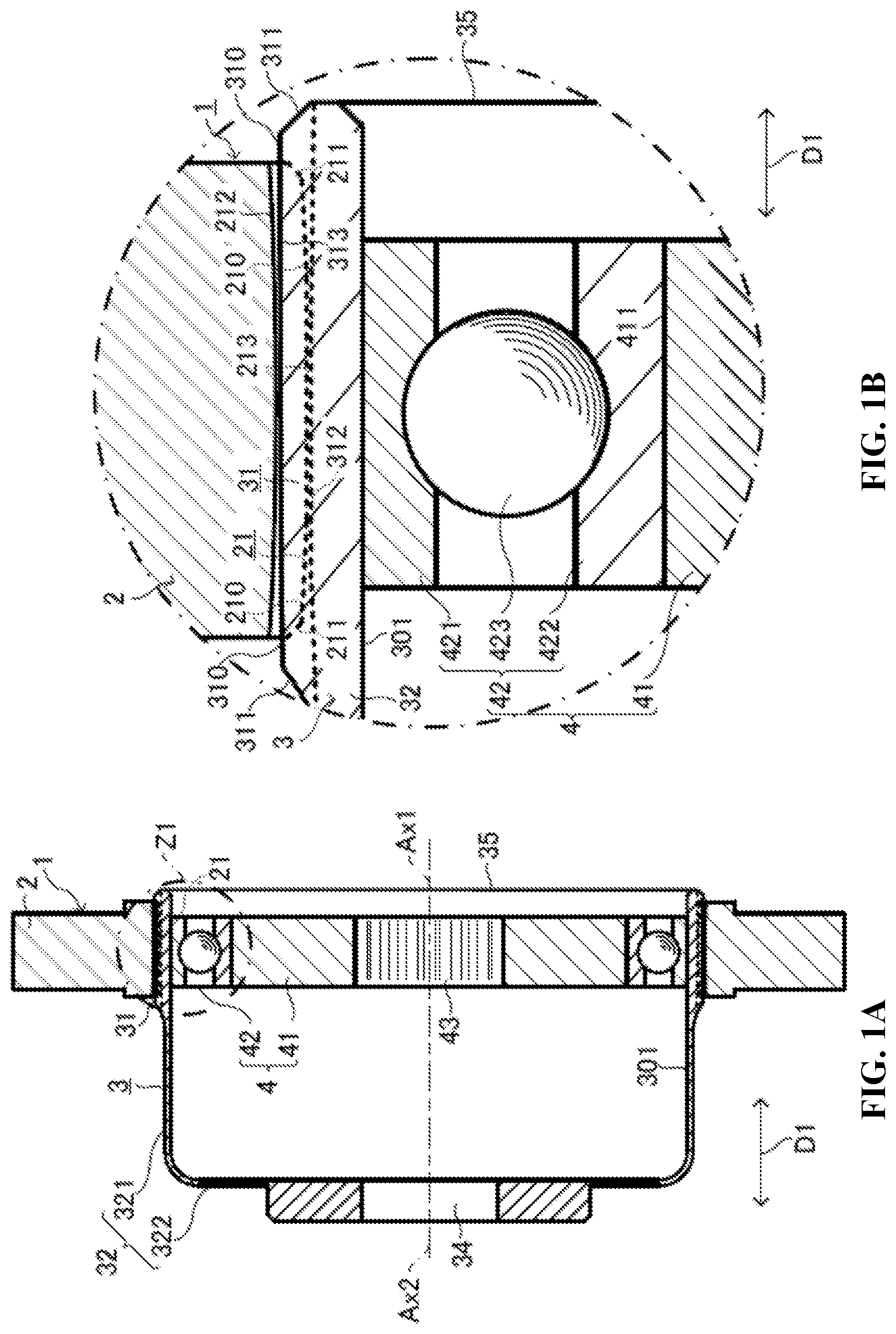 Patent US12297896 — Harmonic gear device and actuator — Figure 1