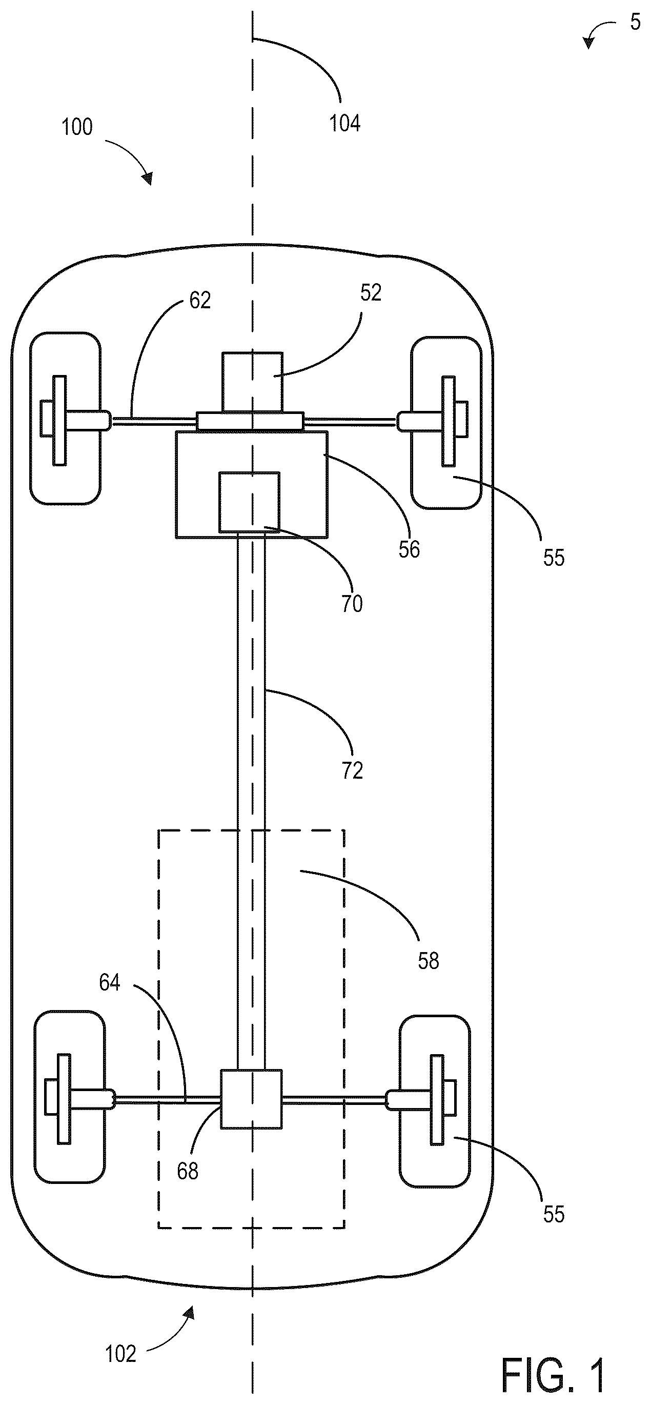 Patent US12297904 — Stand-alone, self-purging, hollow-piston hydraulic actuator — Figure 1