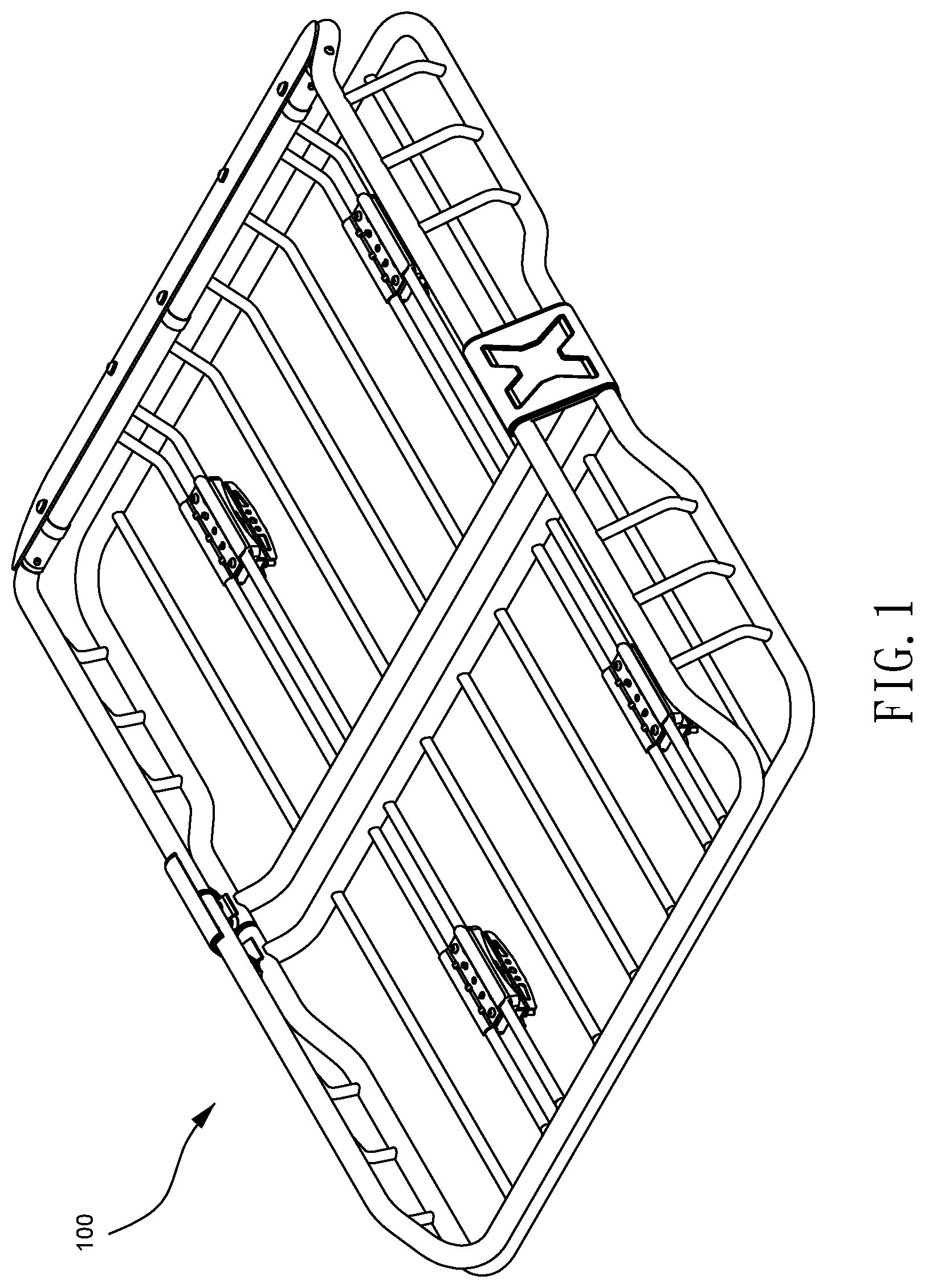 Patent US12297907 — Water-proof sealing structure for vehicle roof rack — Figure 1