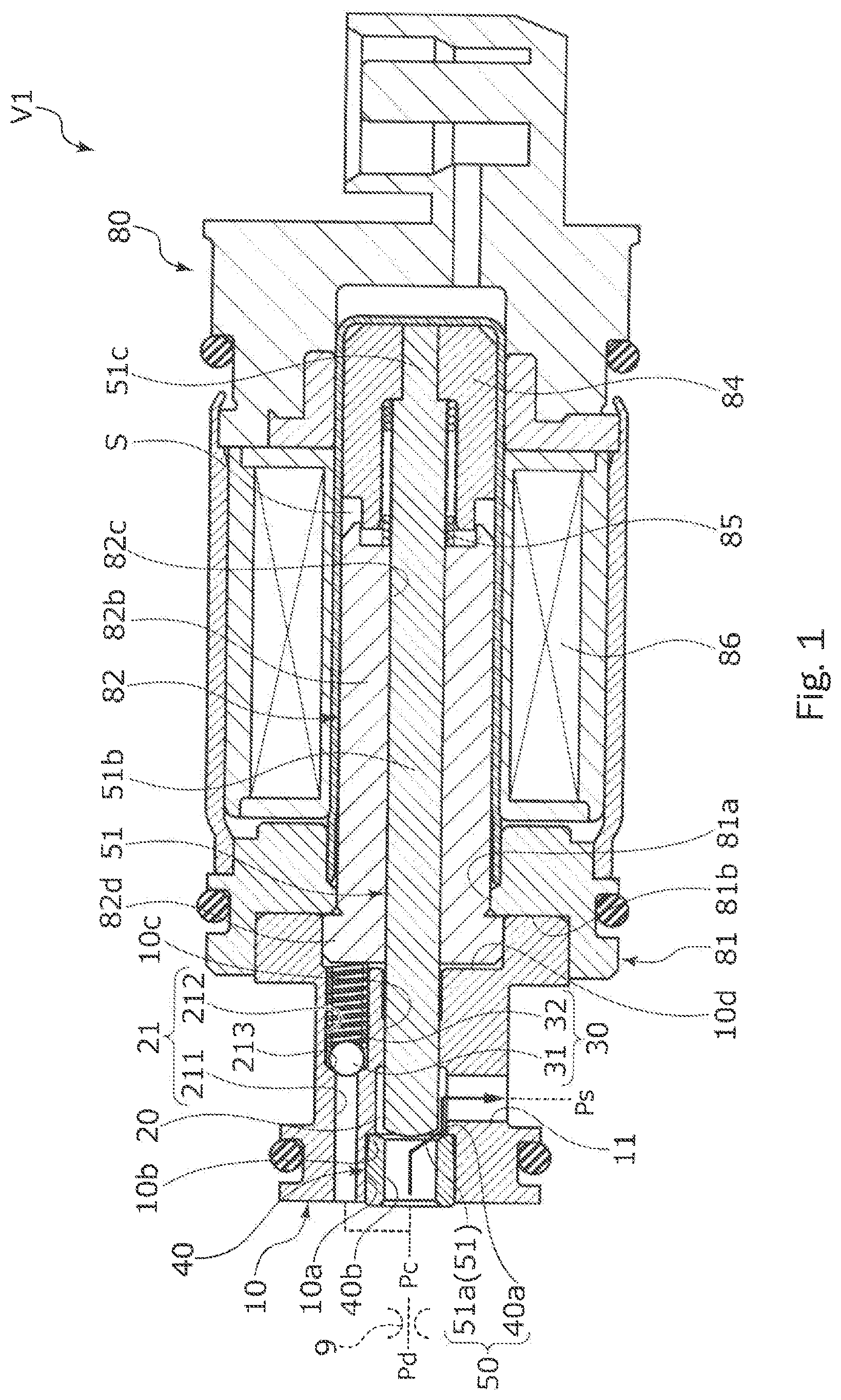Patent US12297913 — Fluid control valve — Figure 1