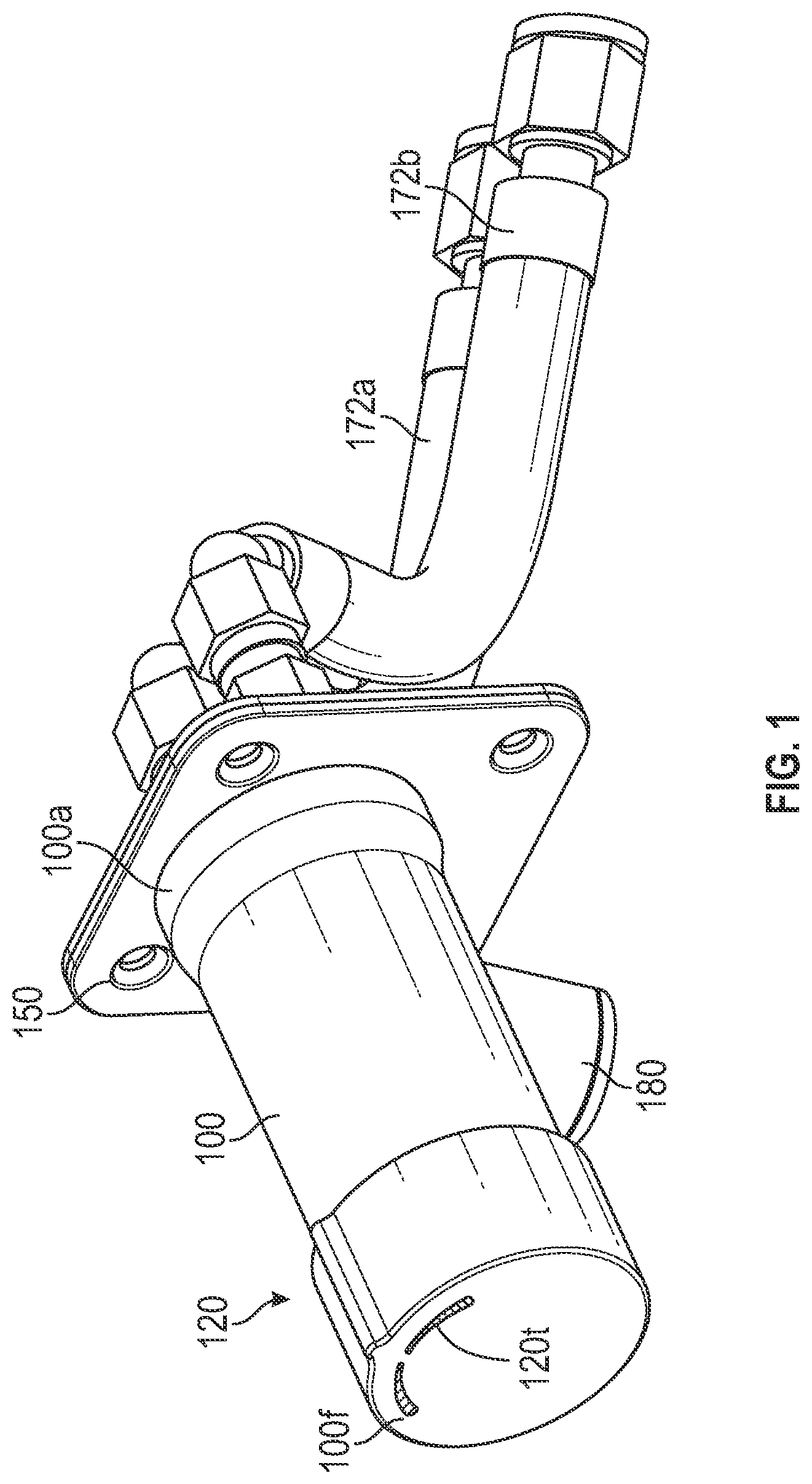 Patent US12297919 — Faucet with internal damper — Figure 1